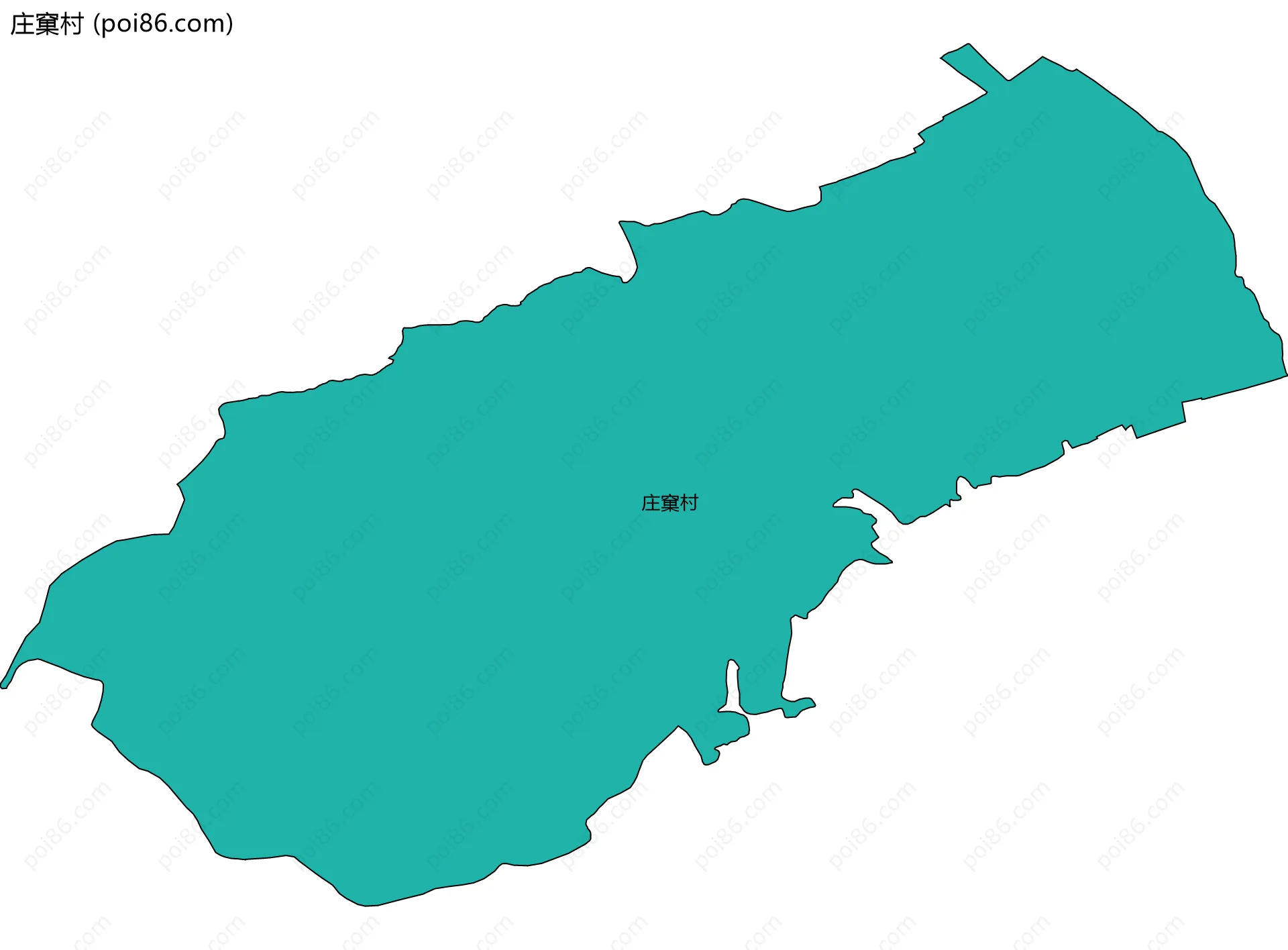 庄窠村边界地图