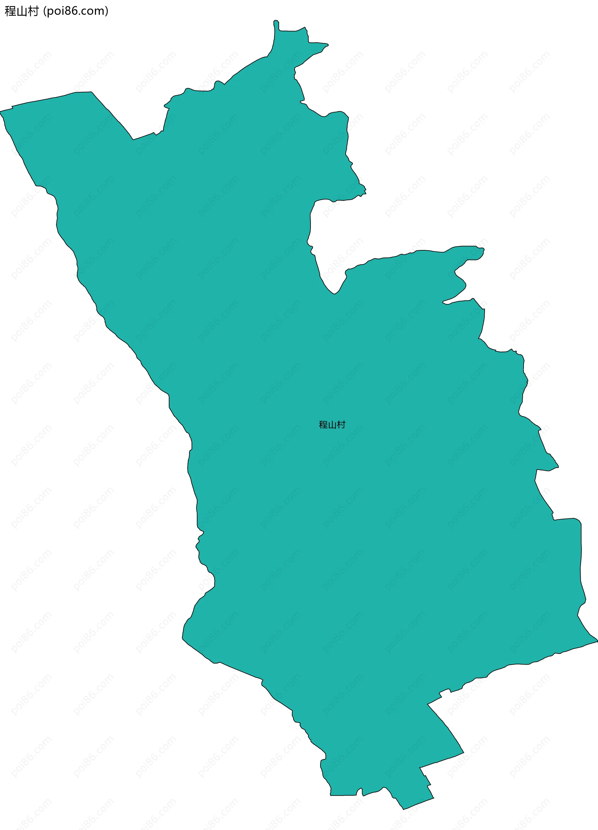 程山村边界地图