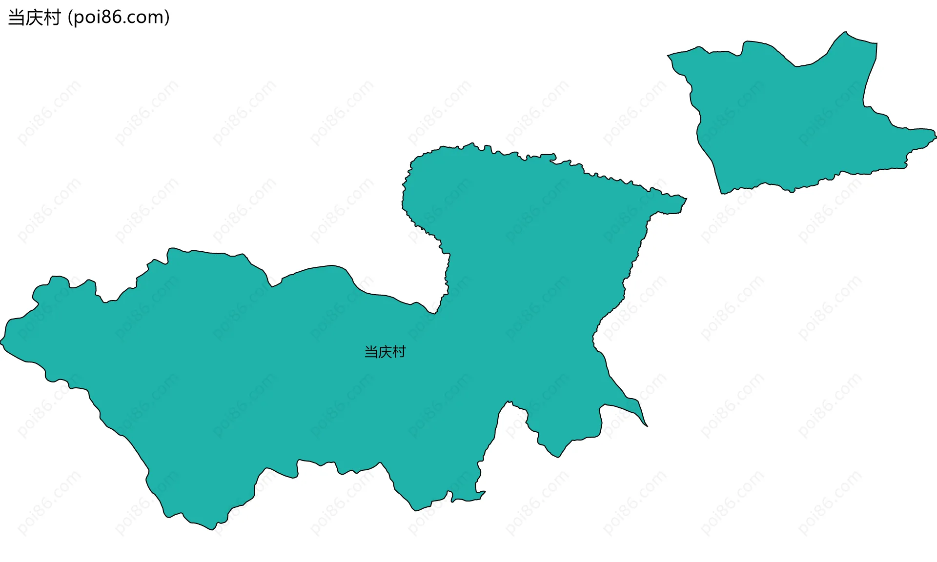 当庆村边界地图