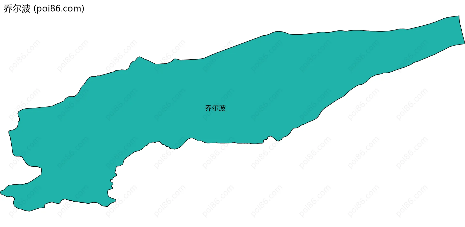 乔尔波边界地图