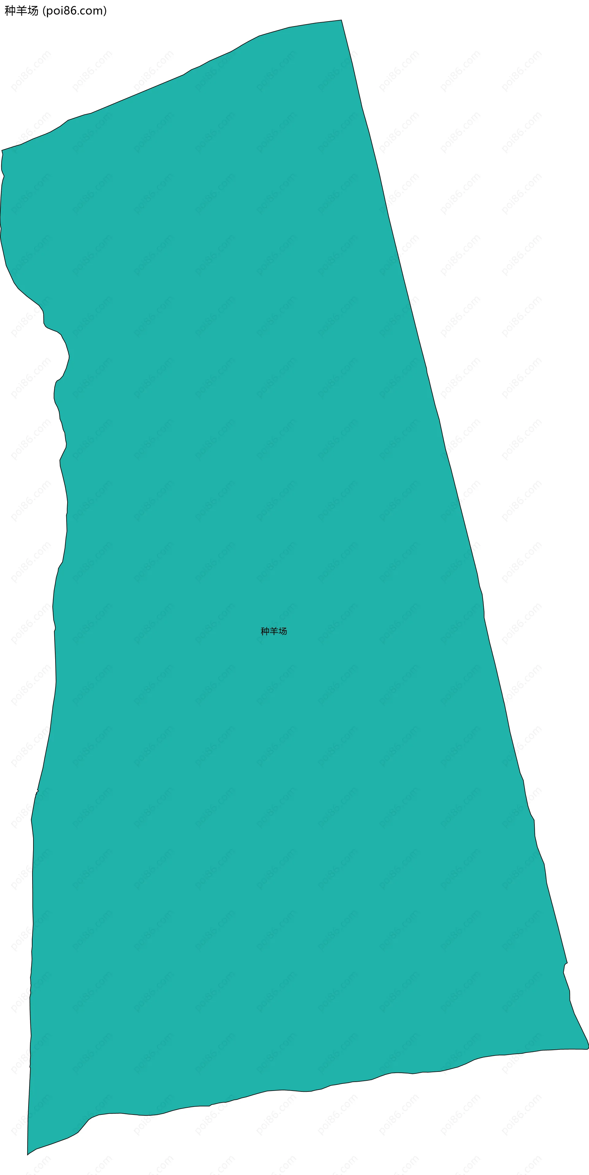 种羊场边界地图