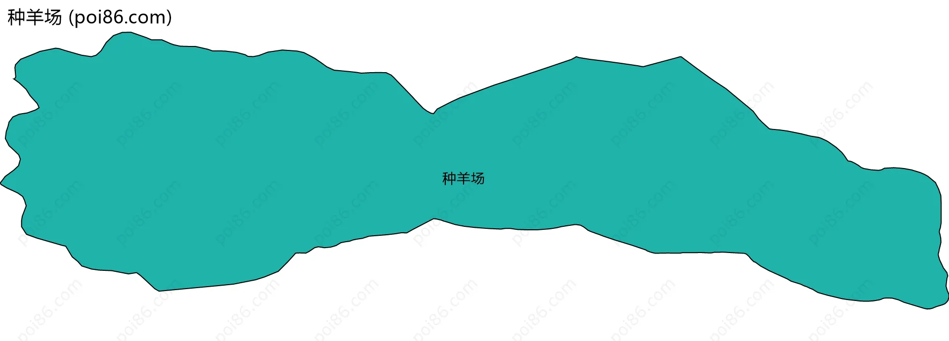 种羊场边界地图