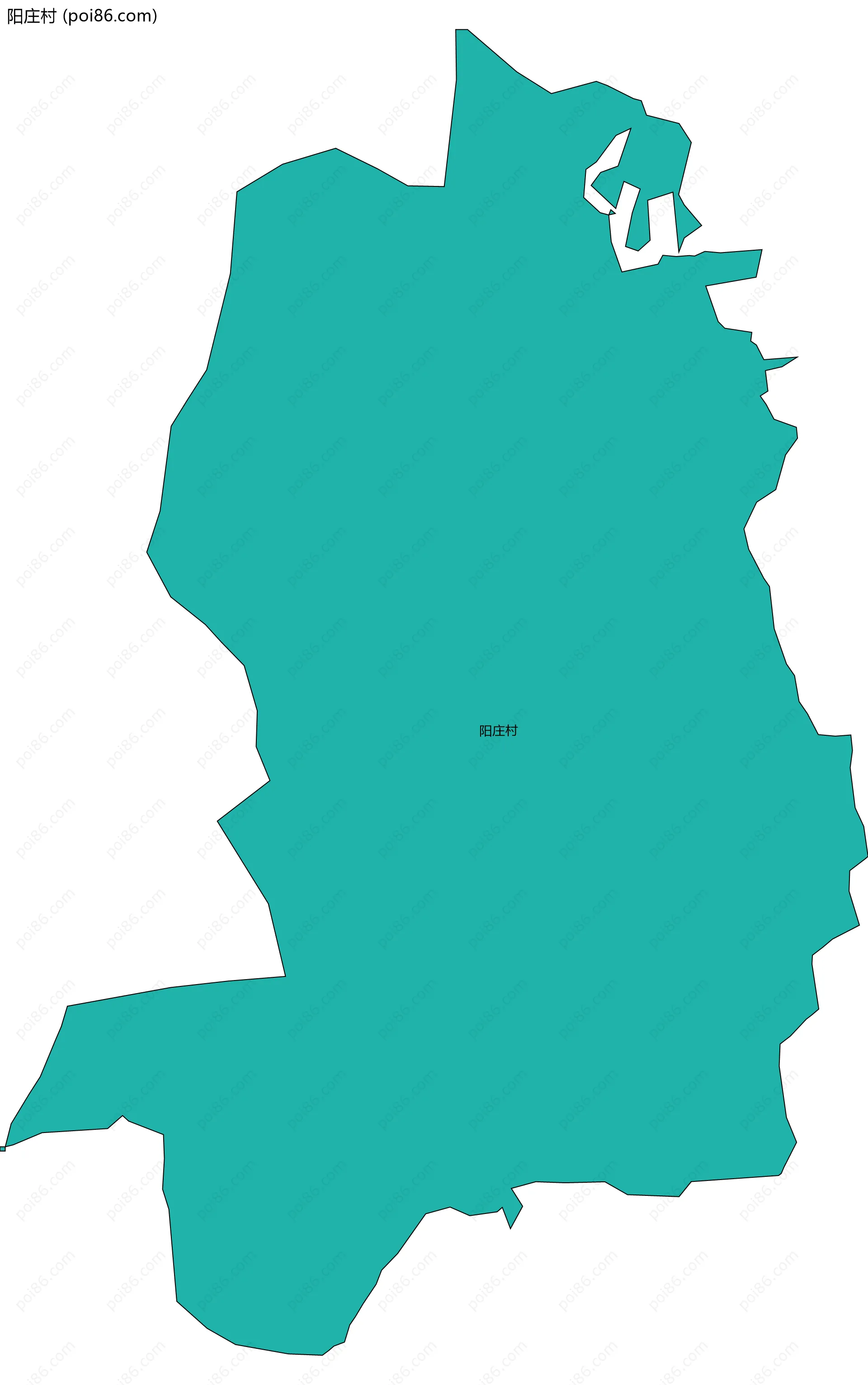 阳庄村边界地图