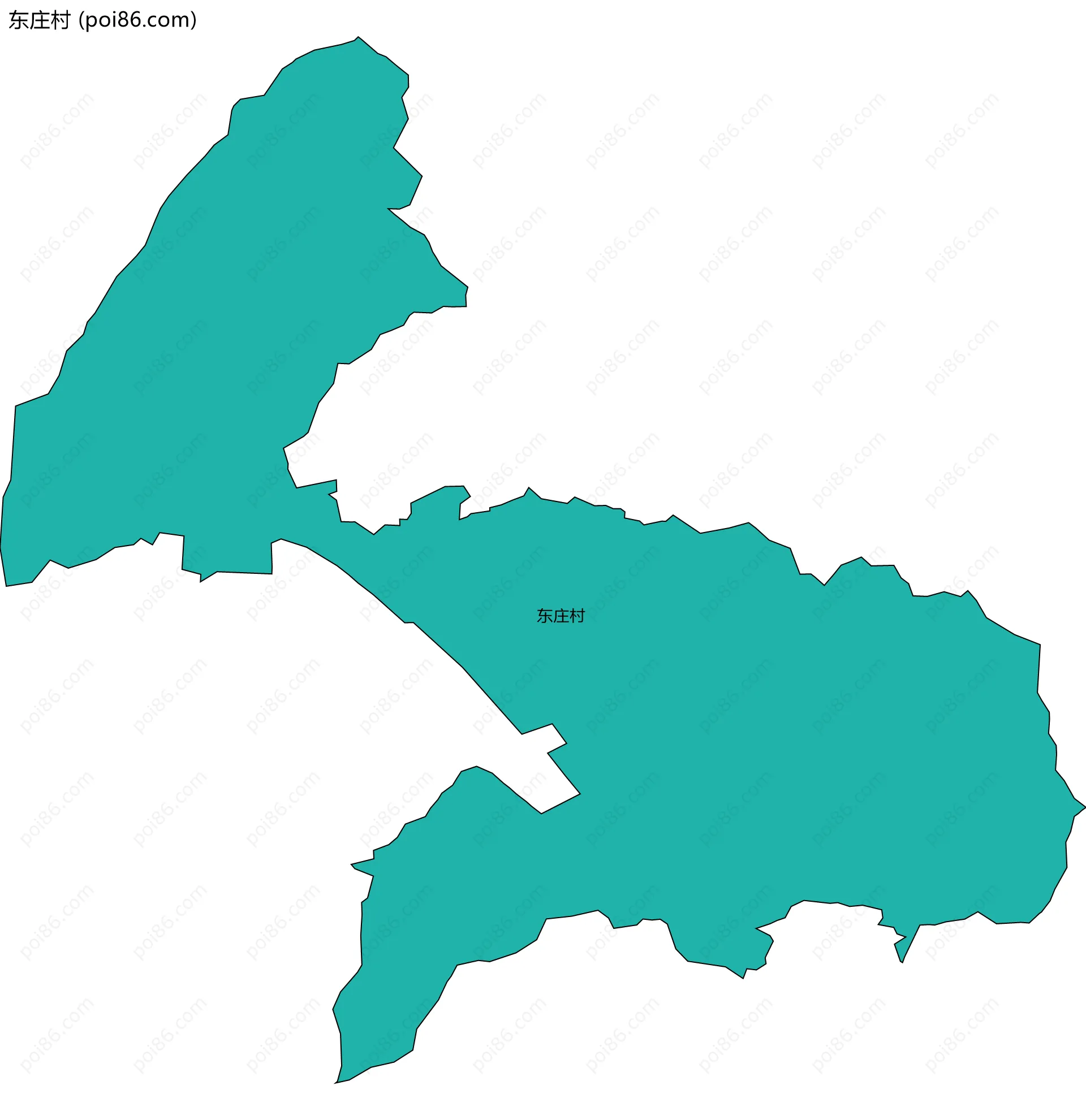 东庄村边界地图