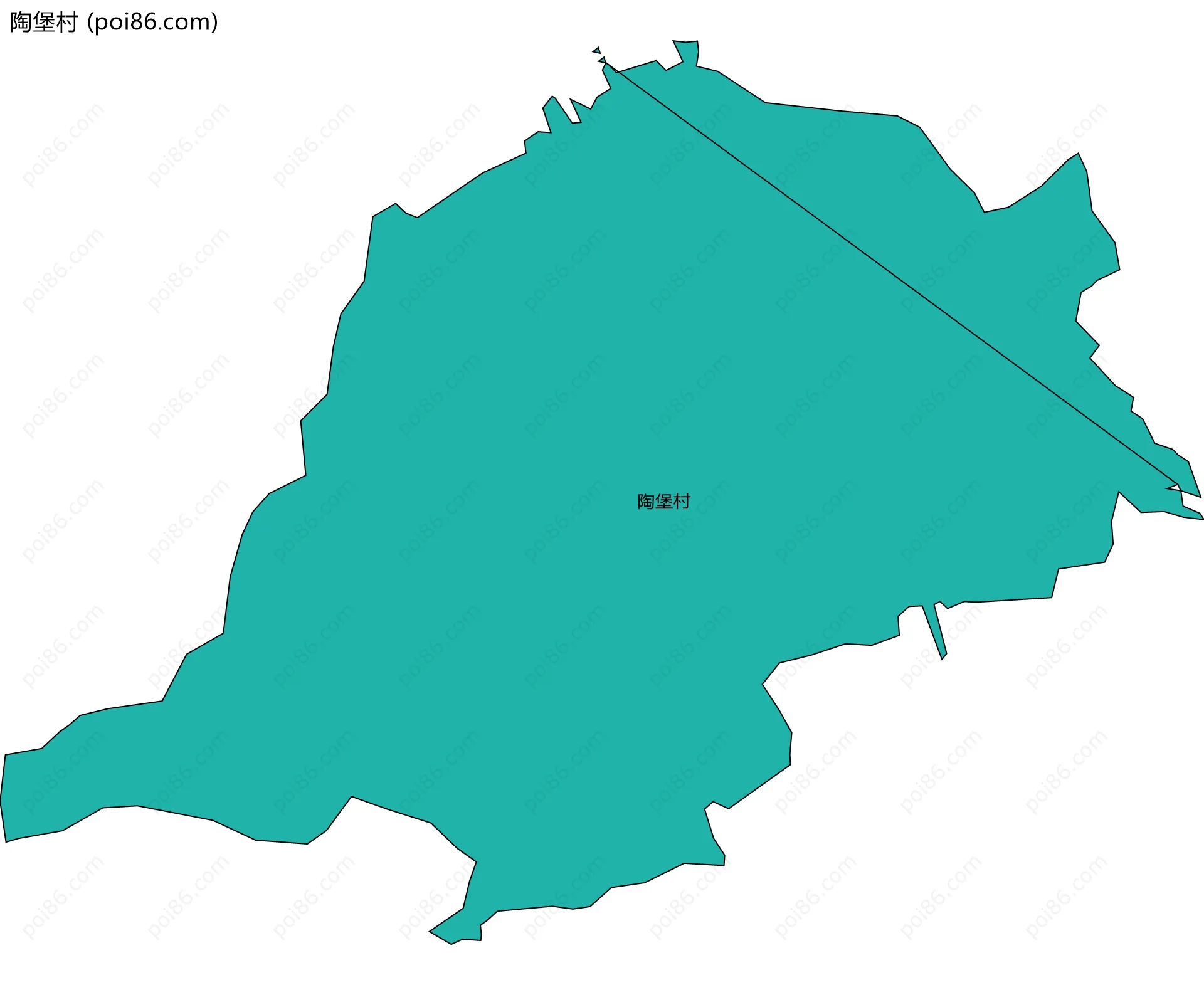 陶堡村边界地图