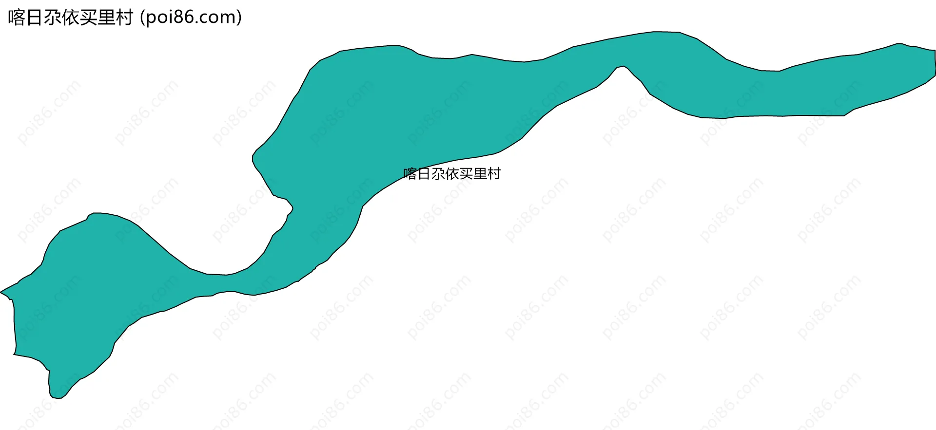 喀日尕依买里村边界地图