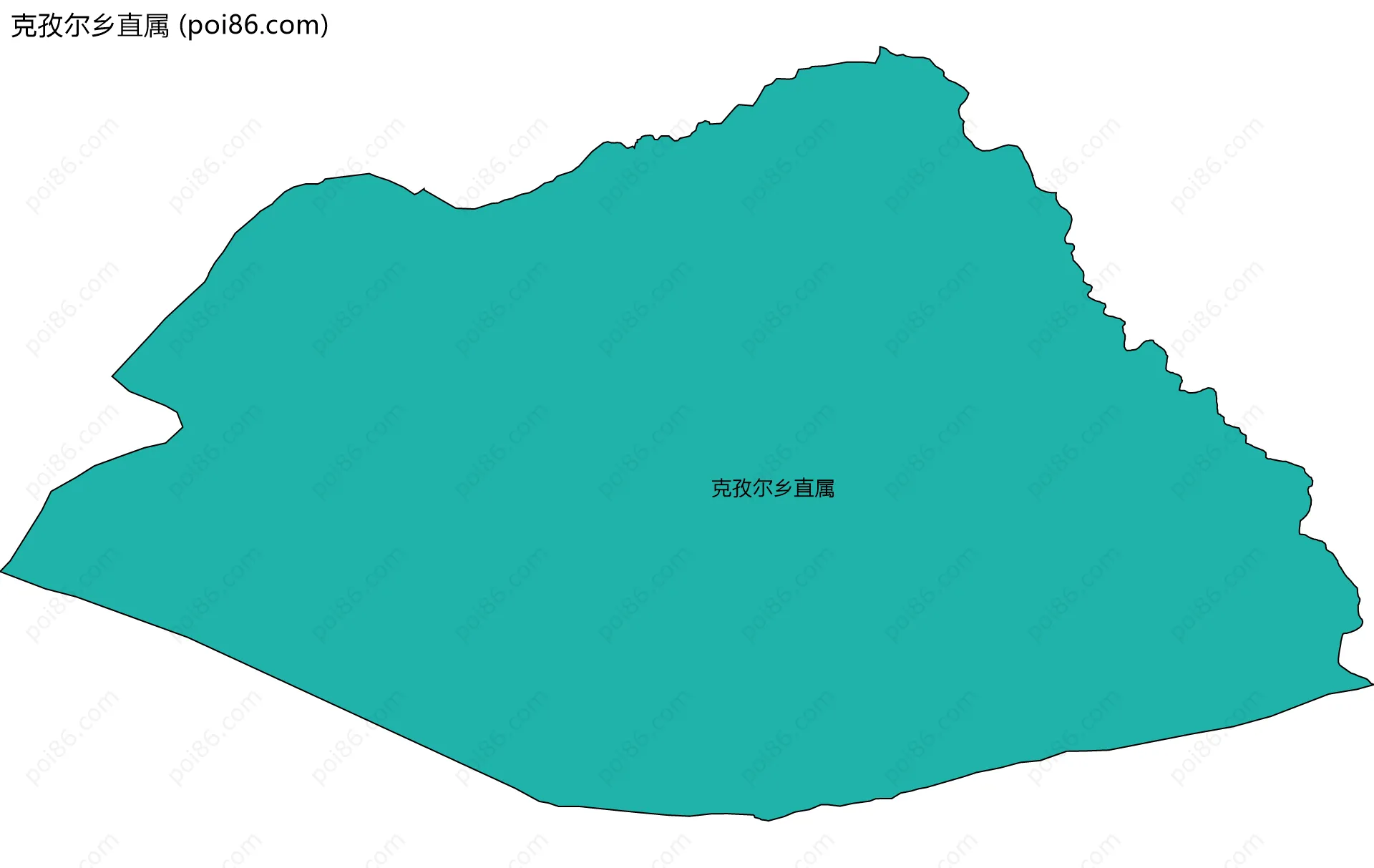 克孜尔乡直属边界地图