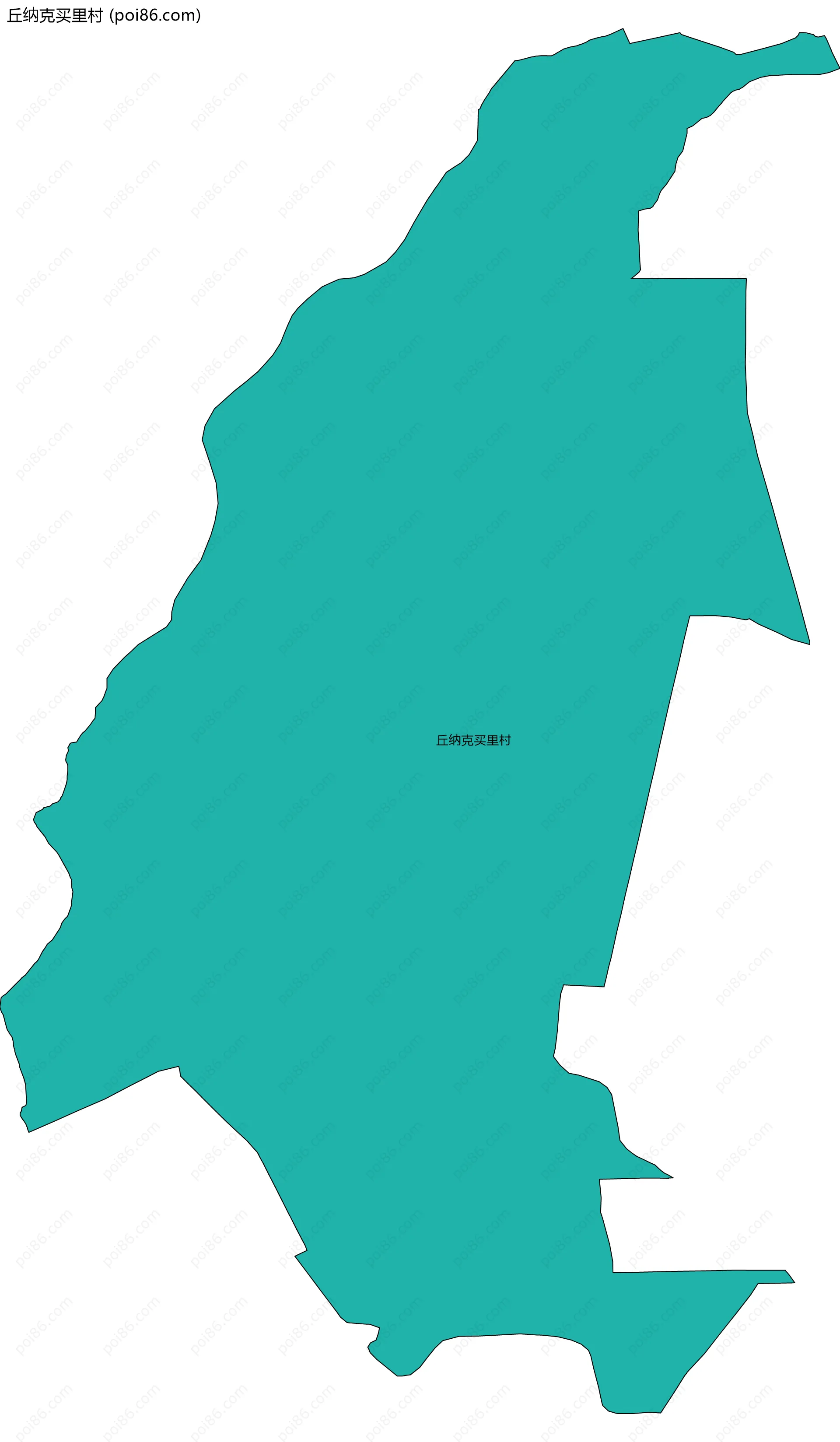 丘纳克买里村边界地图