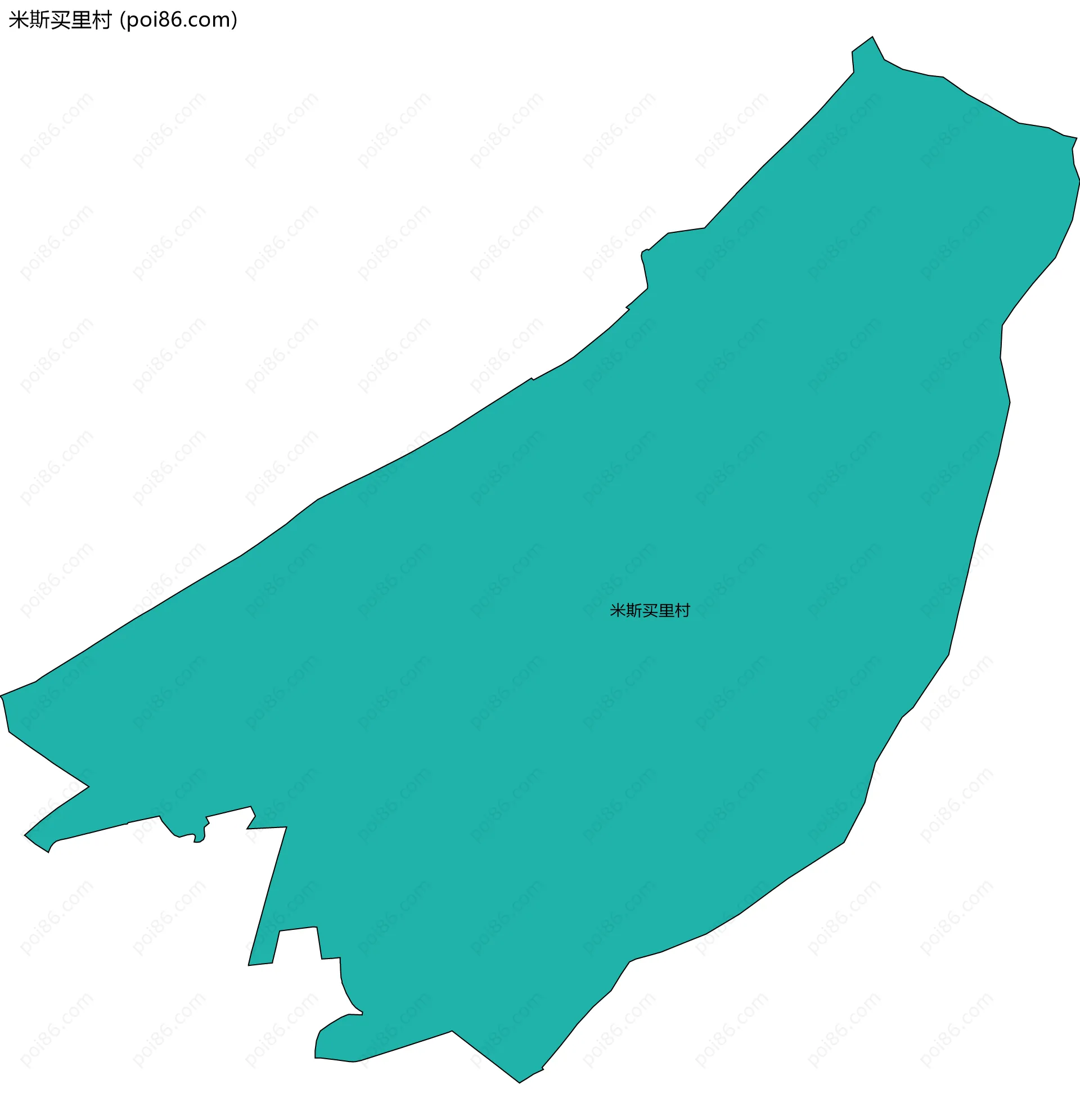 米斯买里村边界地图