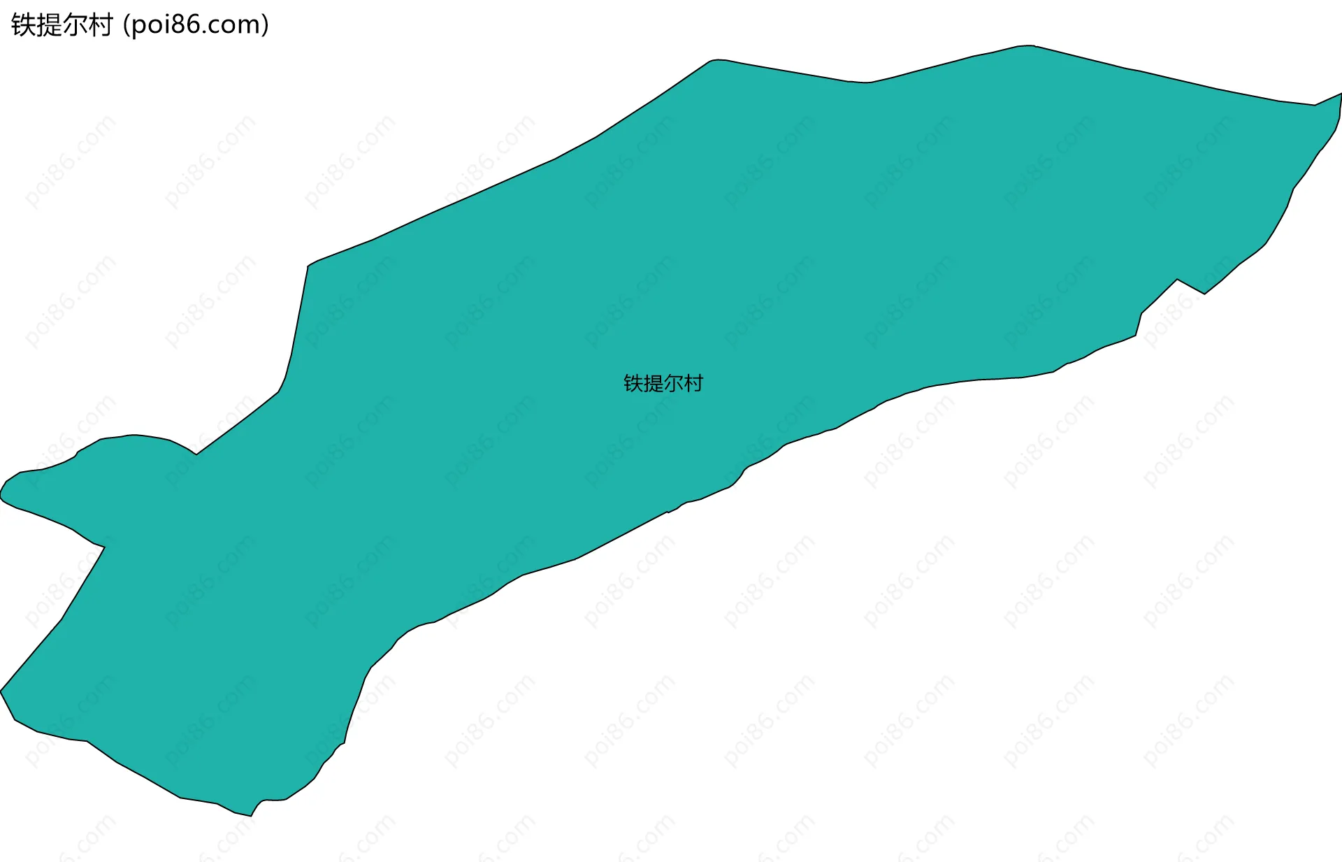 铁提尔村边界地图