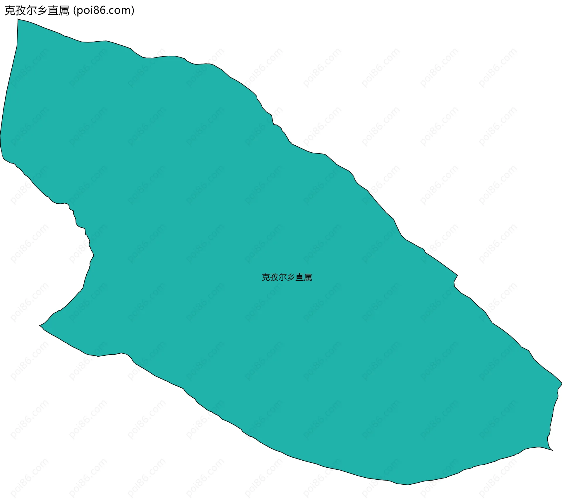 克孜尔乡直属边界地图