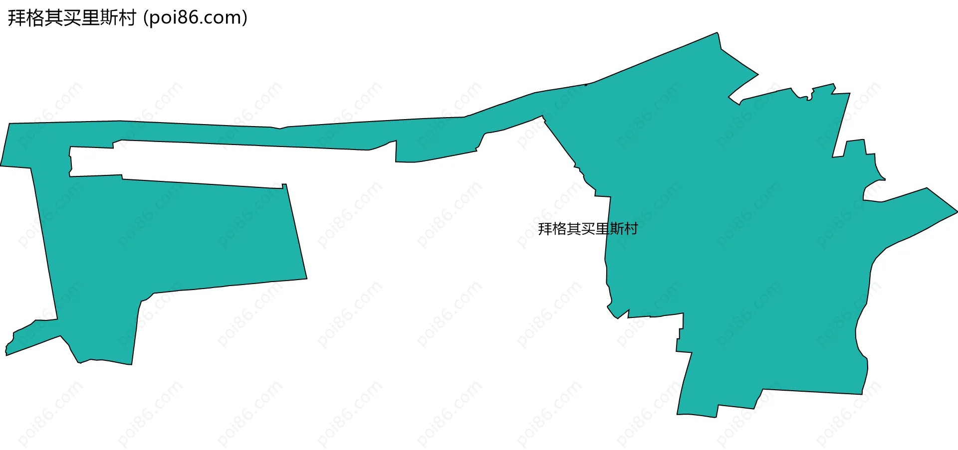 拜格其买里斯村边界地图