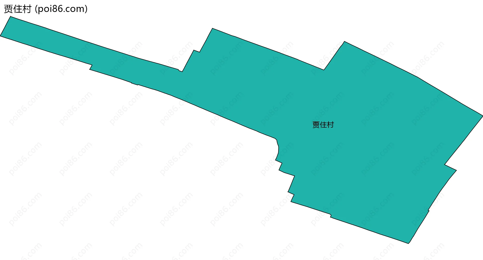 贾住村边界地图