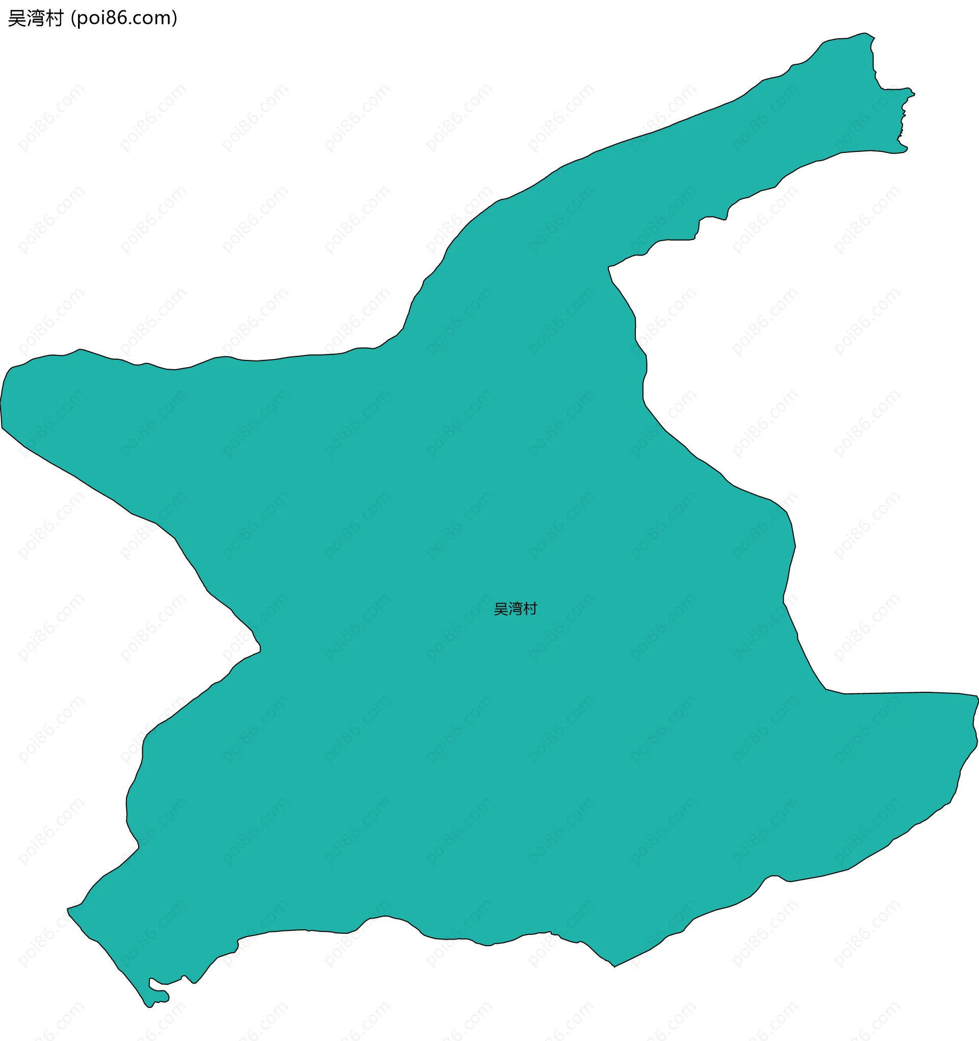 吴湾村边界地图