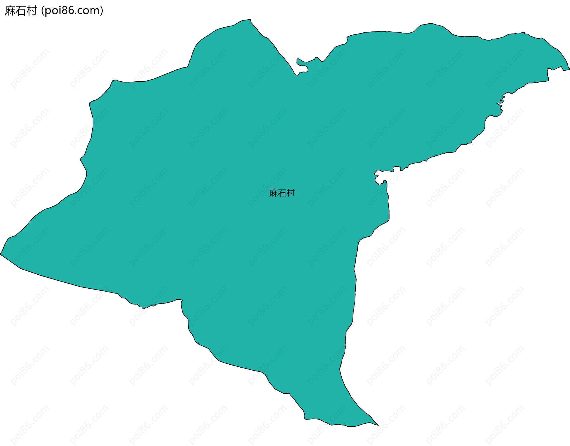 麻石村边界地图