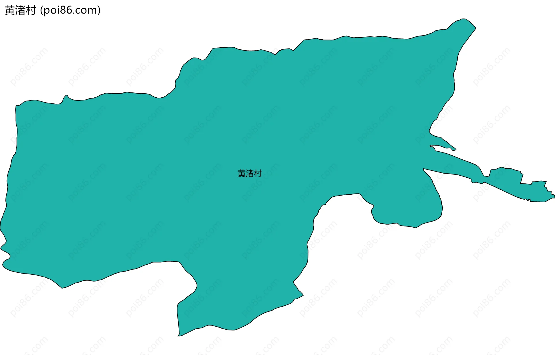 黄渚村边界地图