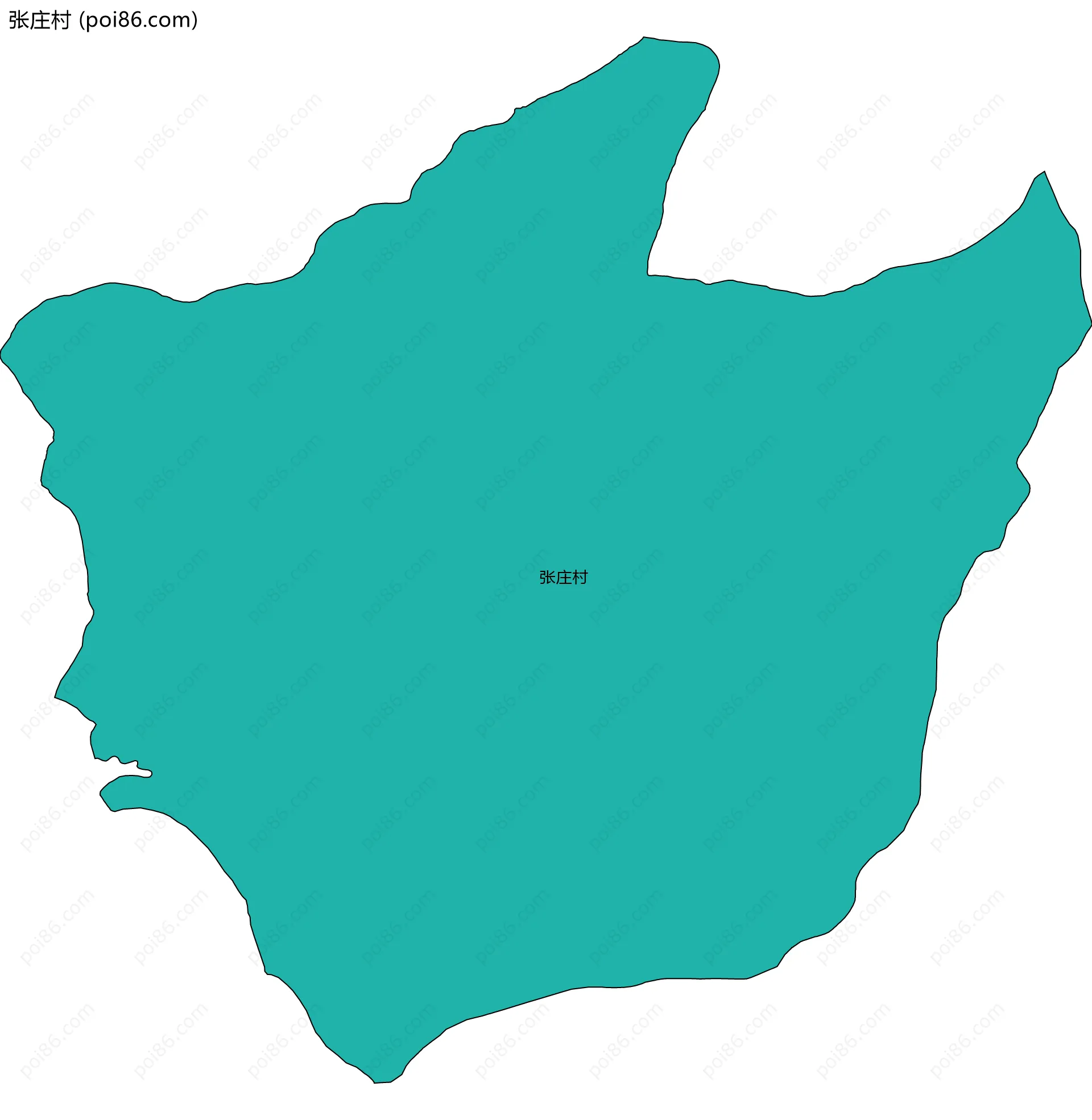 张庄村边界地图