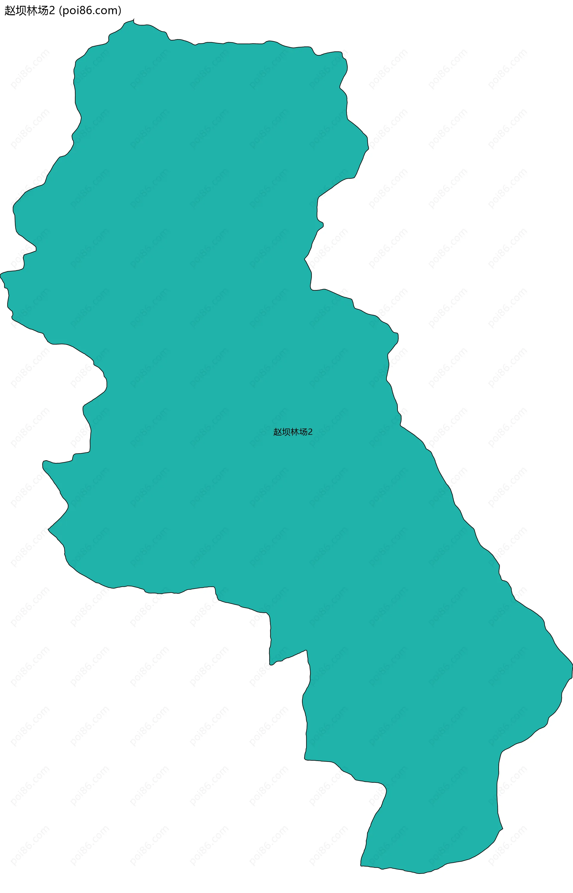 赵坝林场2边界地图