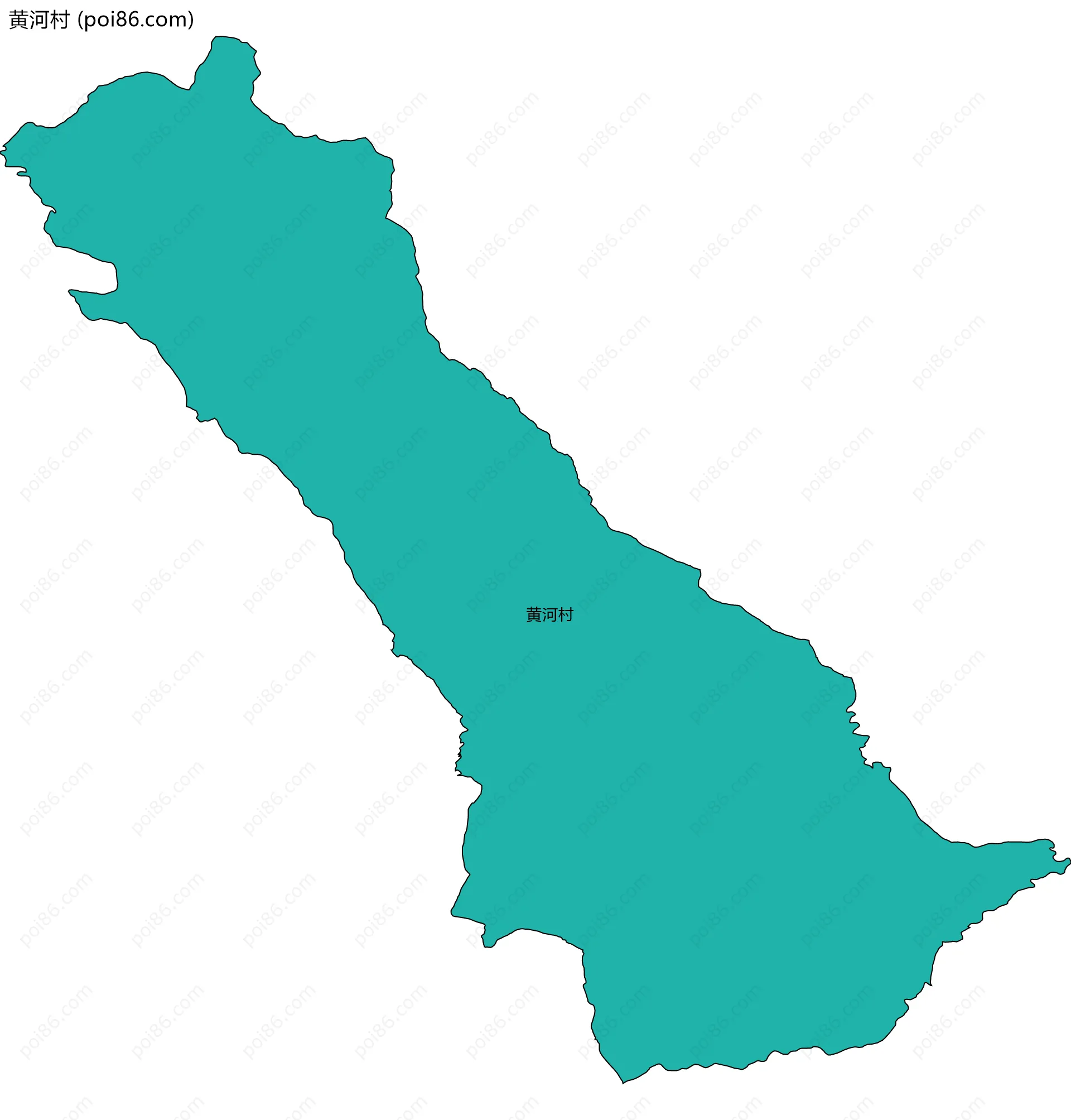 黄河村边界地图