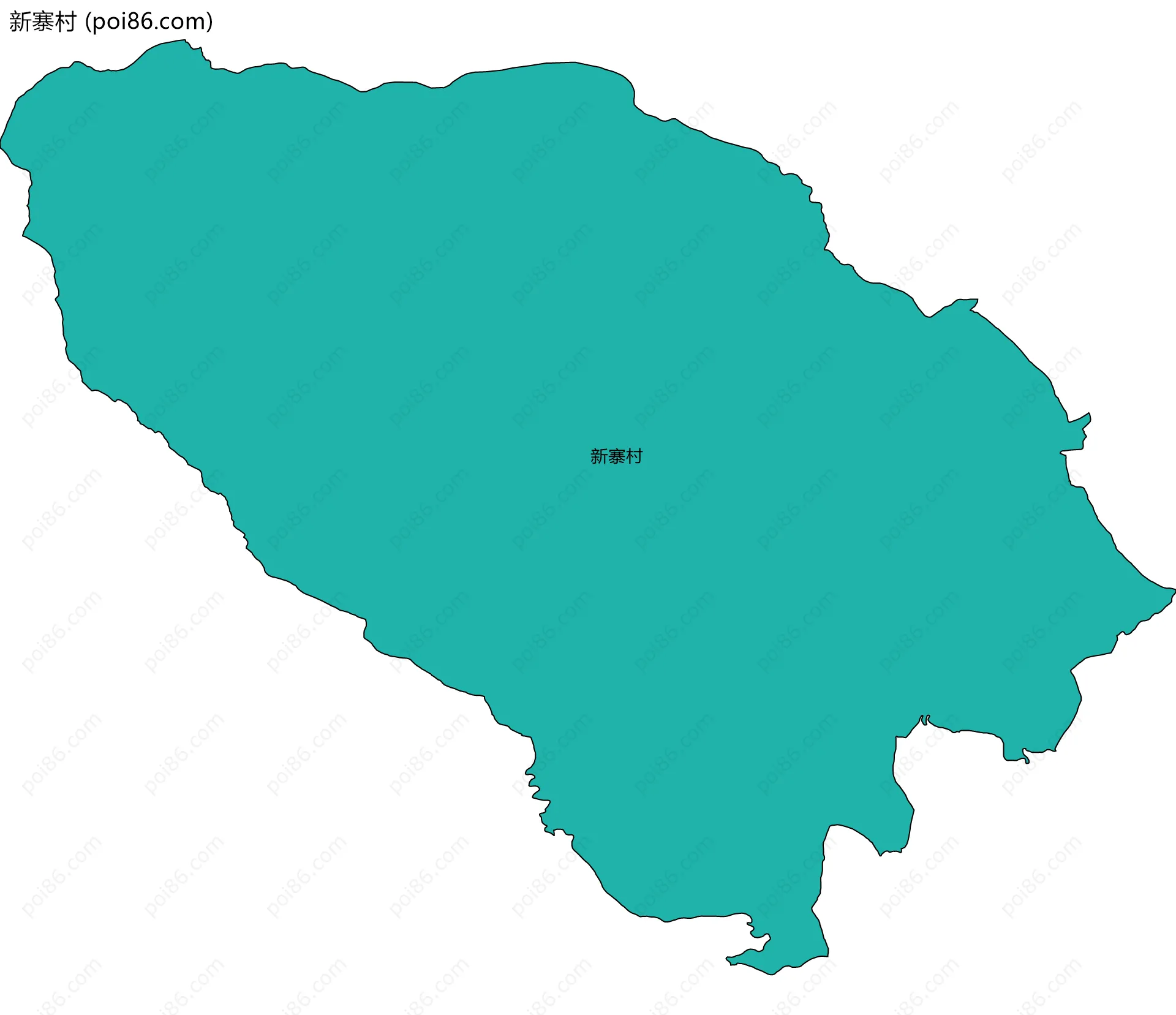 新寨村边界地图