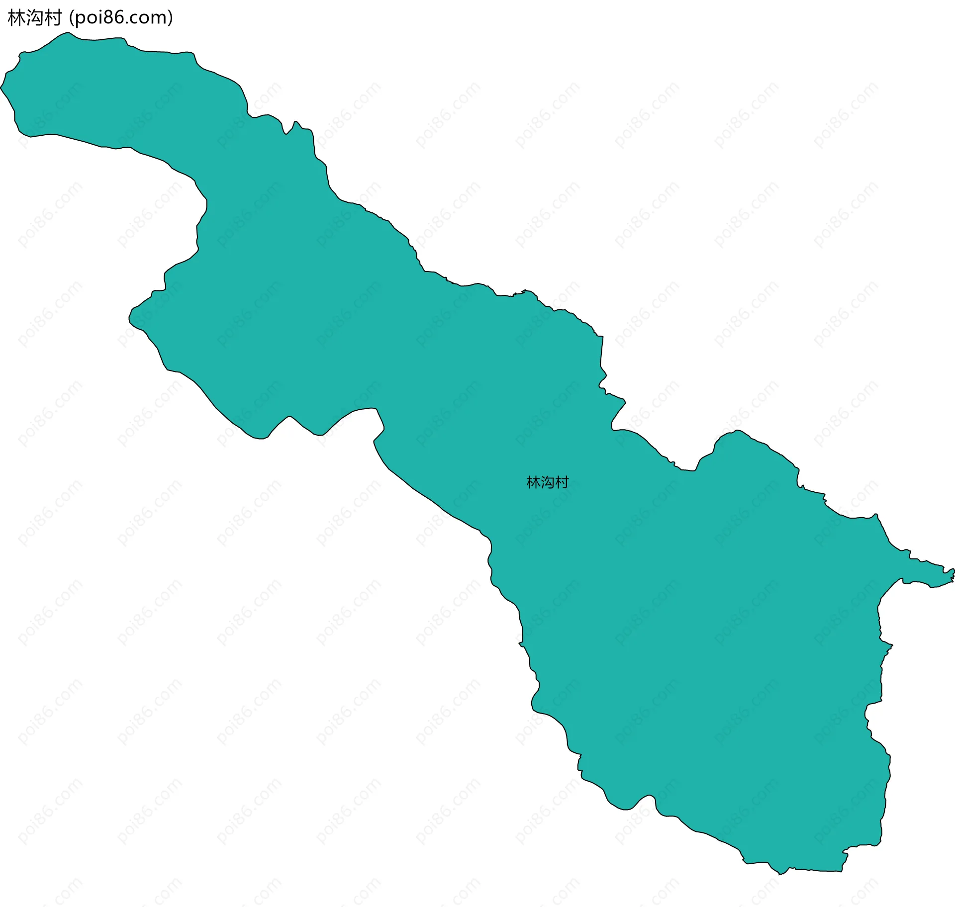 林沟村边界地图