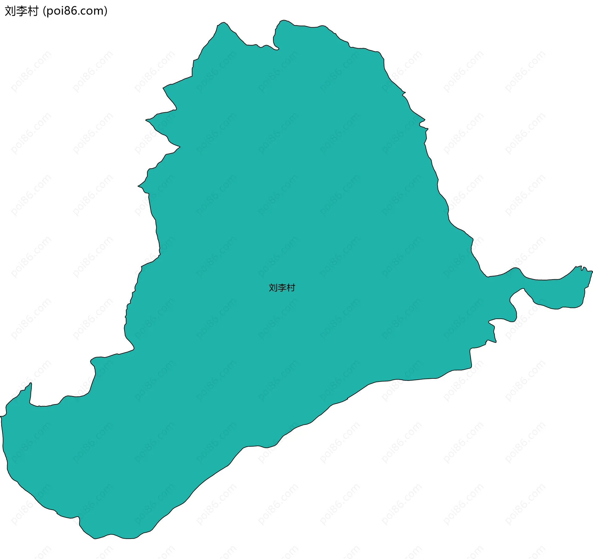 刘李村边界地图