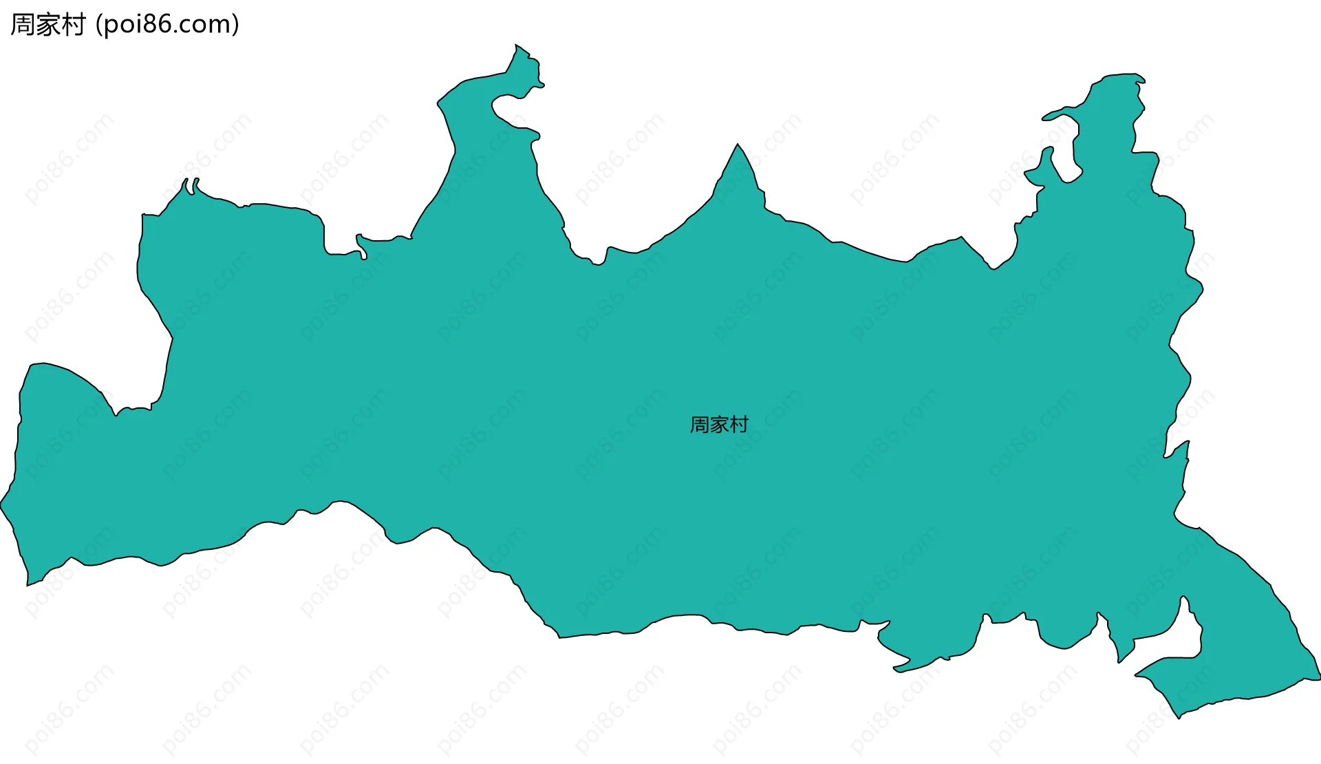 周家村边界地图