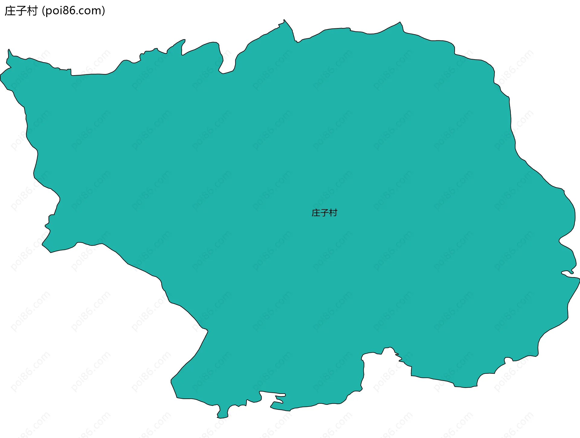 庄子村边界地图