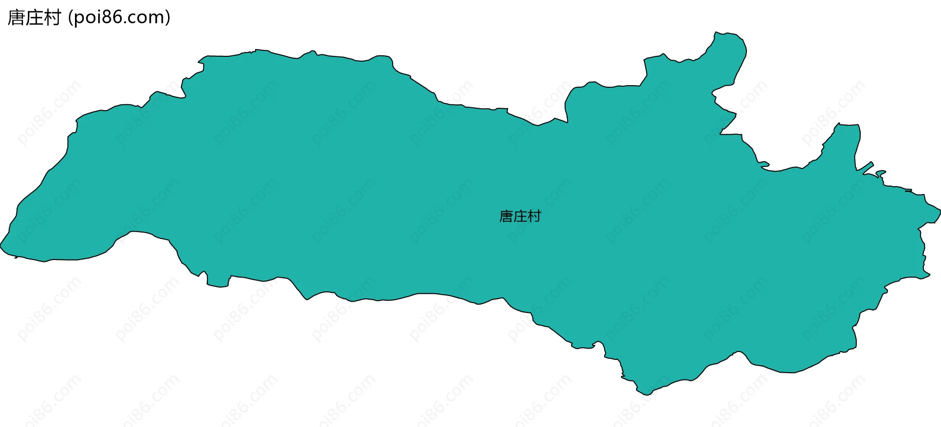 唐庄村边界地图