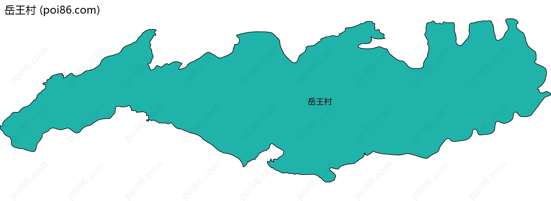岳王村边界地图