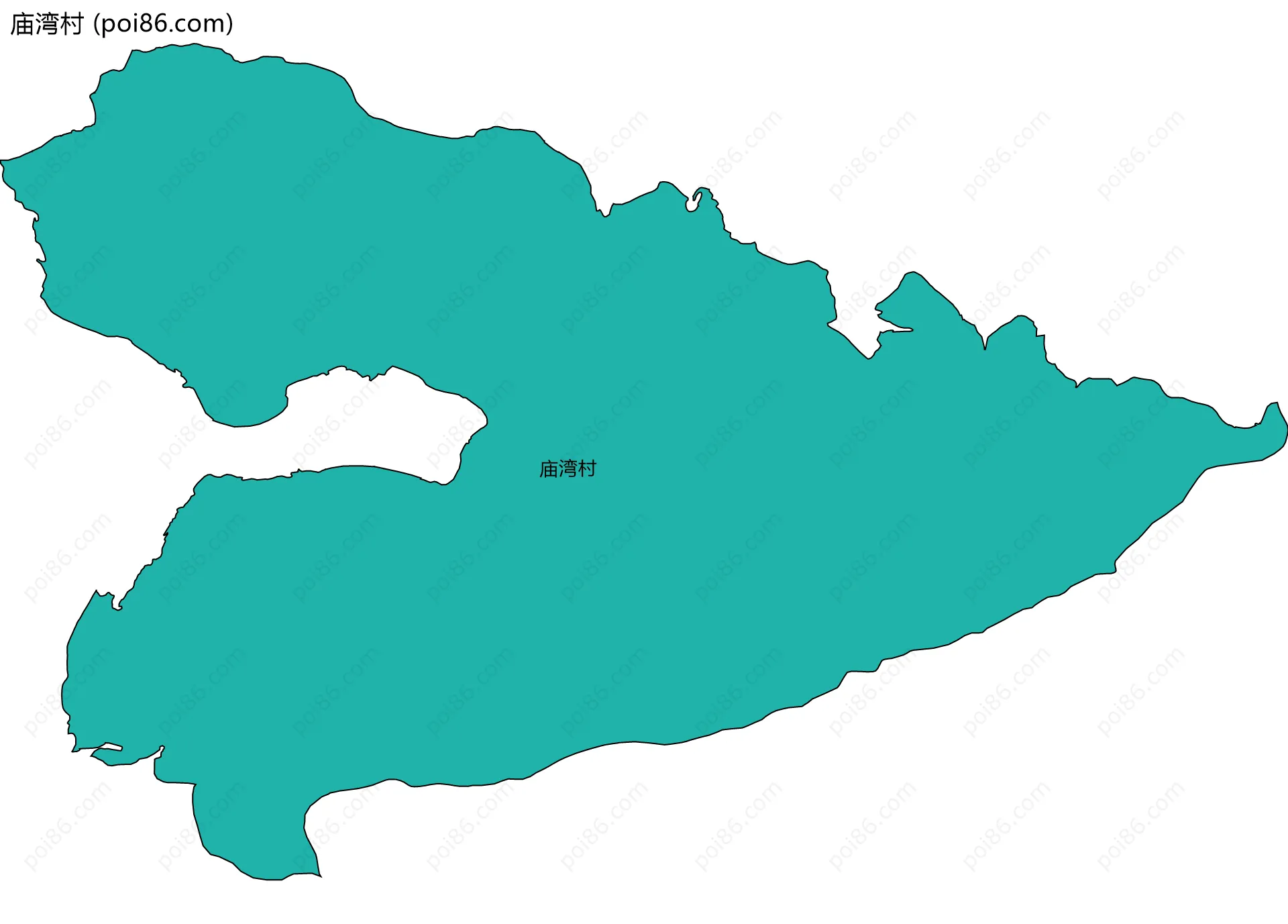 庙湾村边界地图