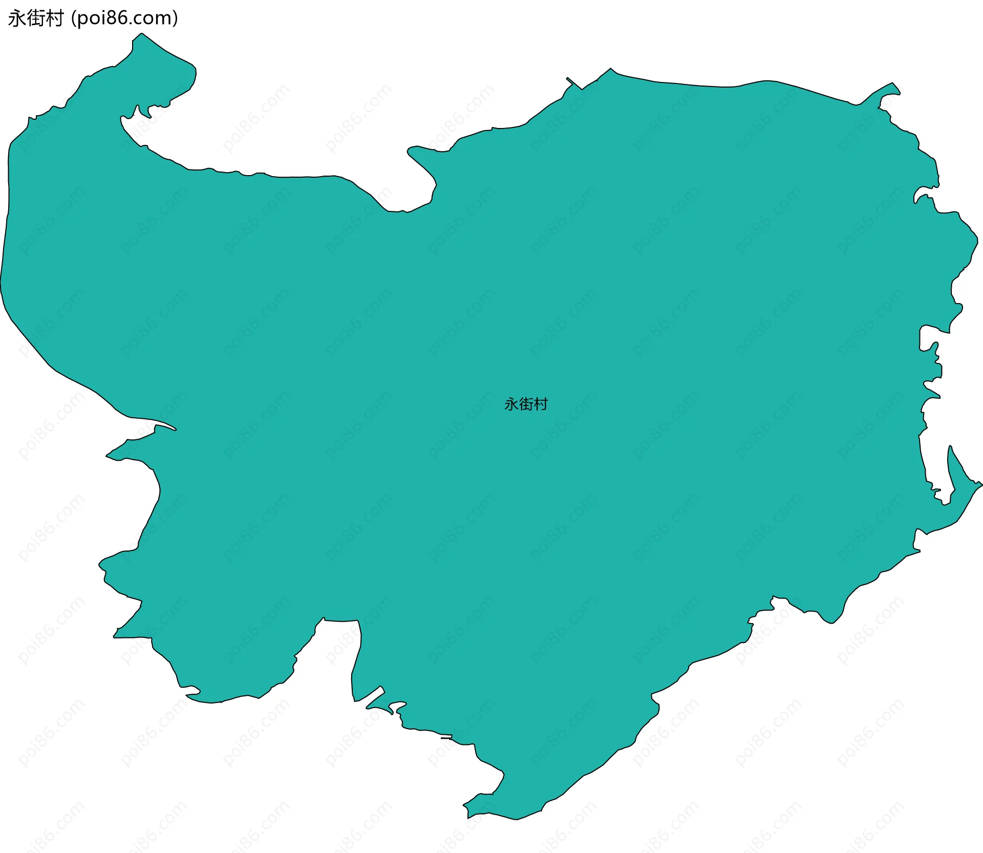 永街村边界地图