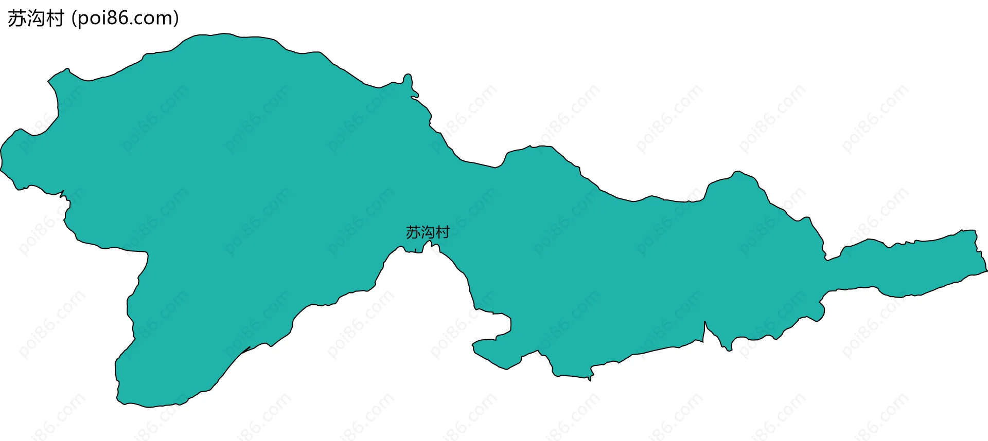 苏沟村边界地图