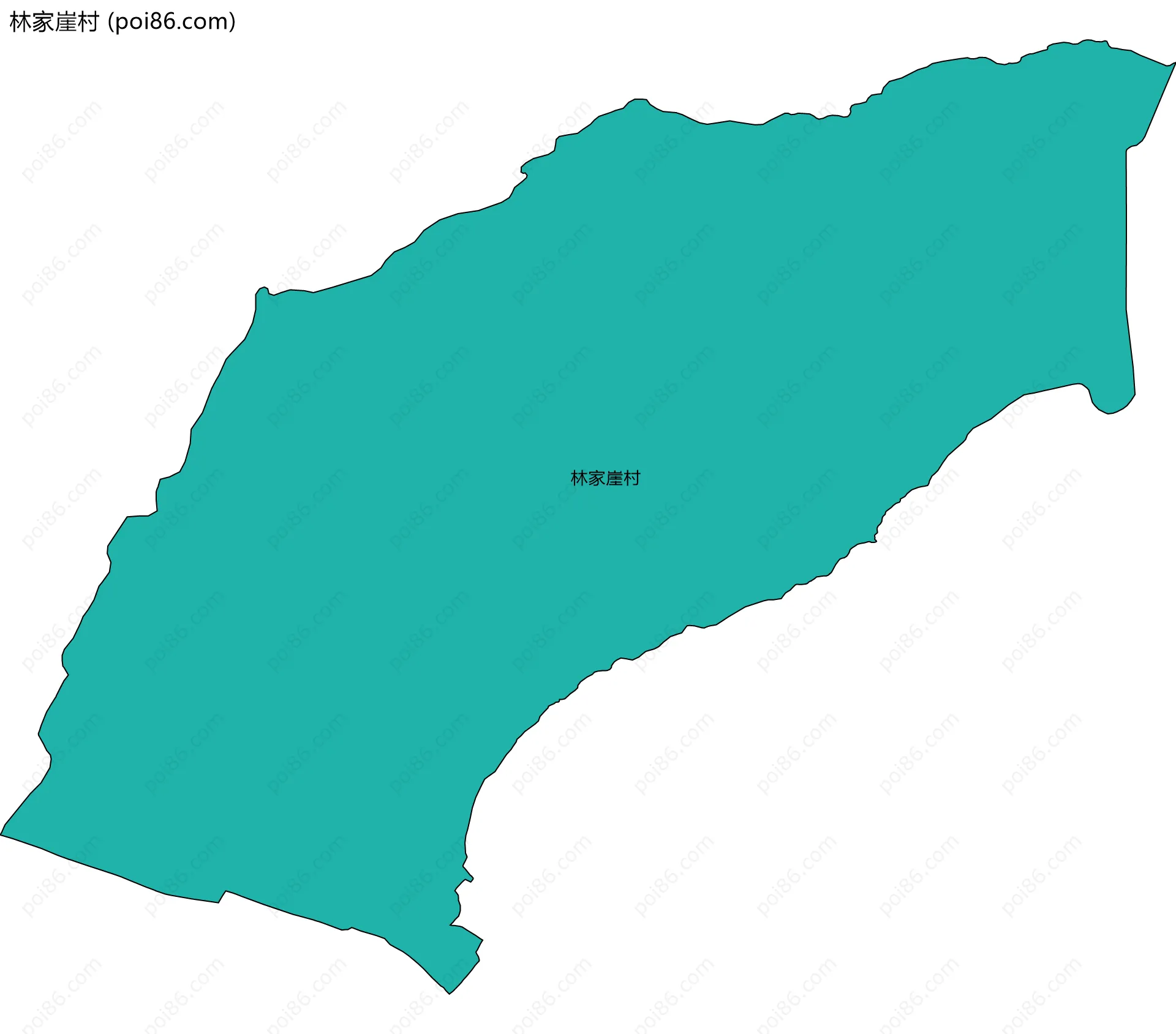 林家崖村边界地图