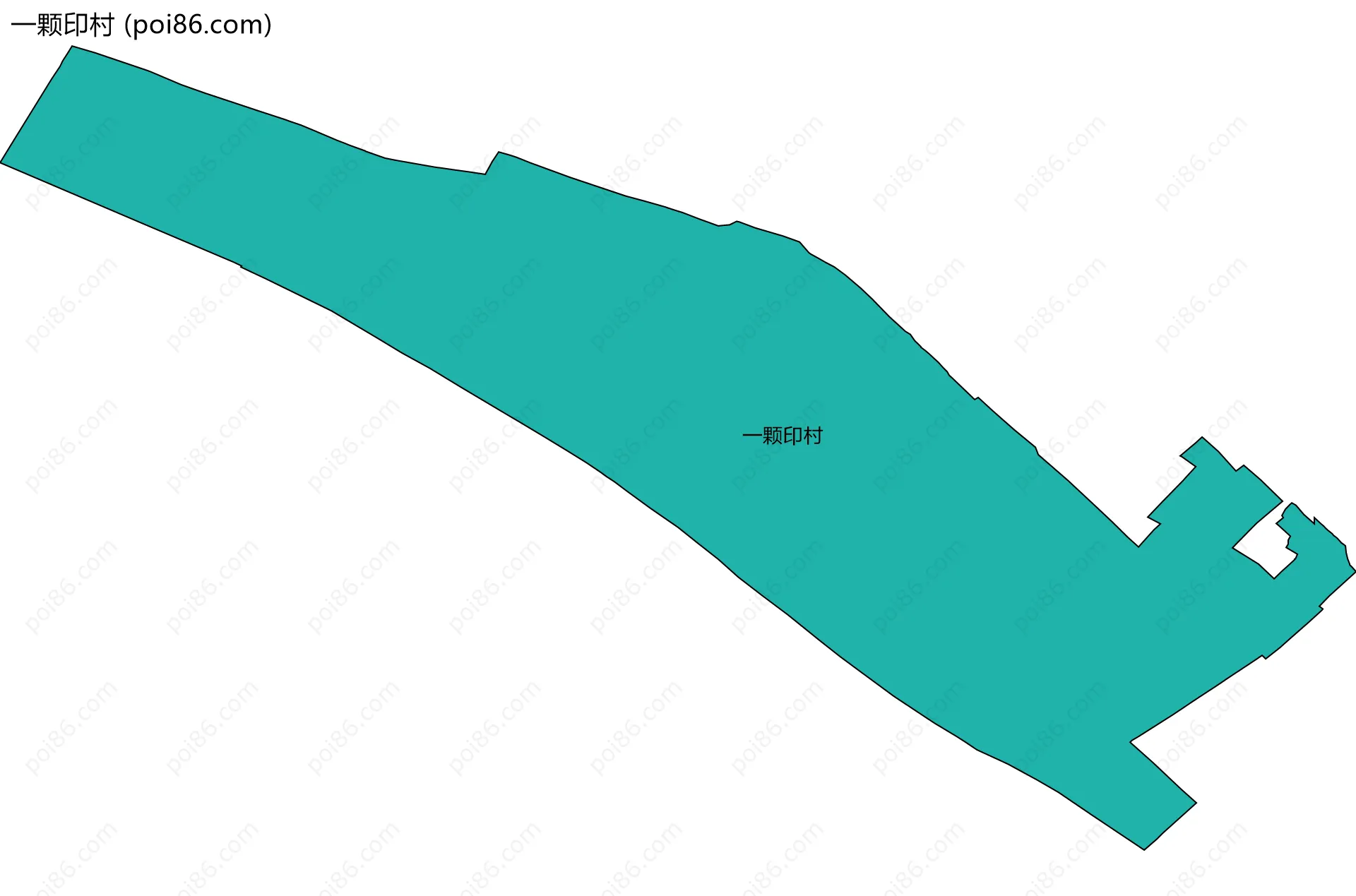 一颗印村边界地图