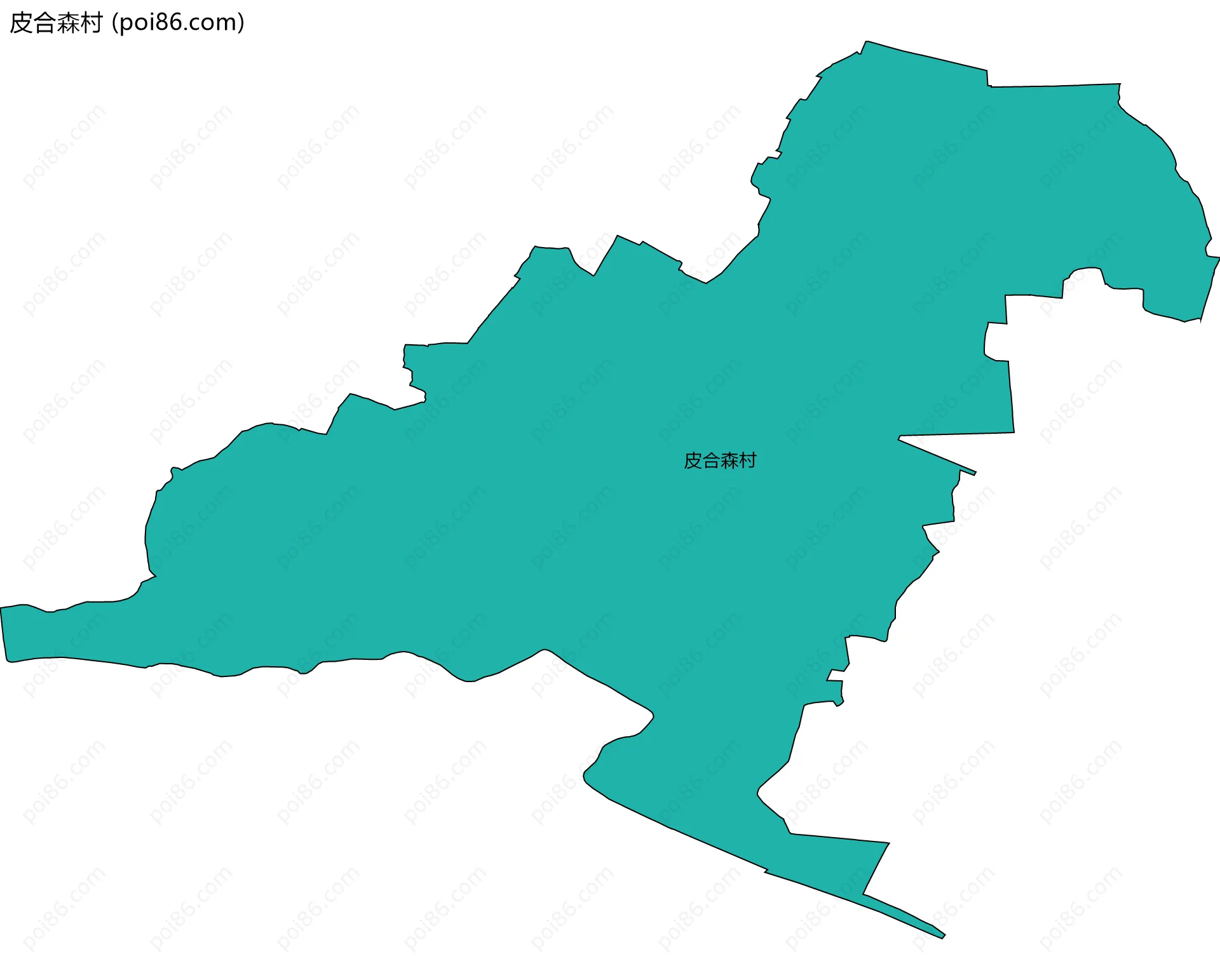 皮合森村边界地图