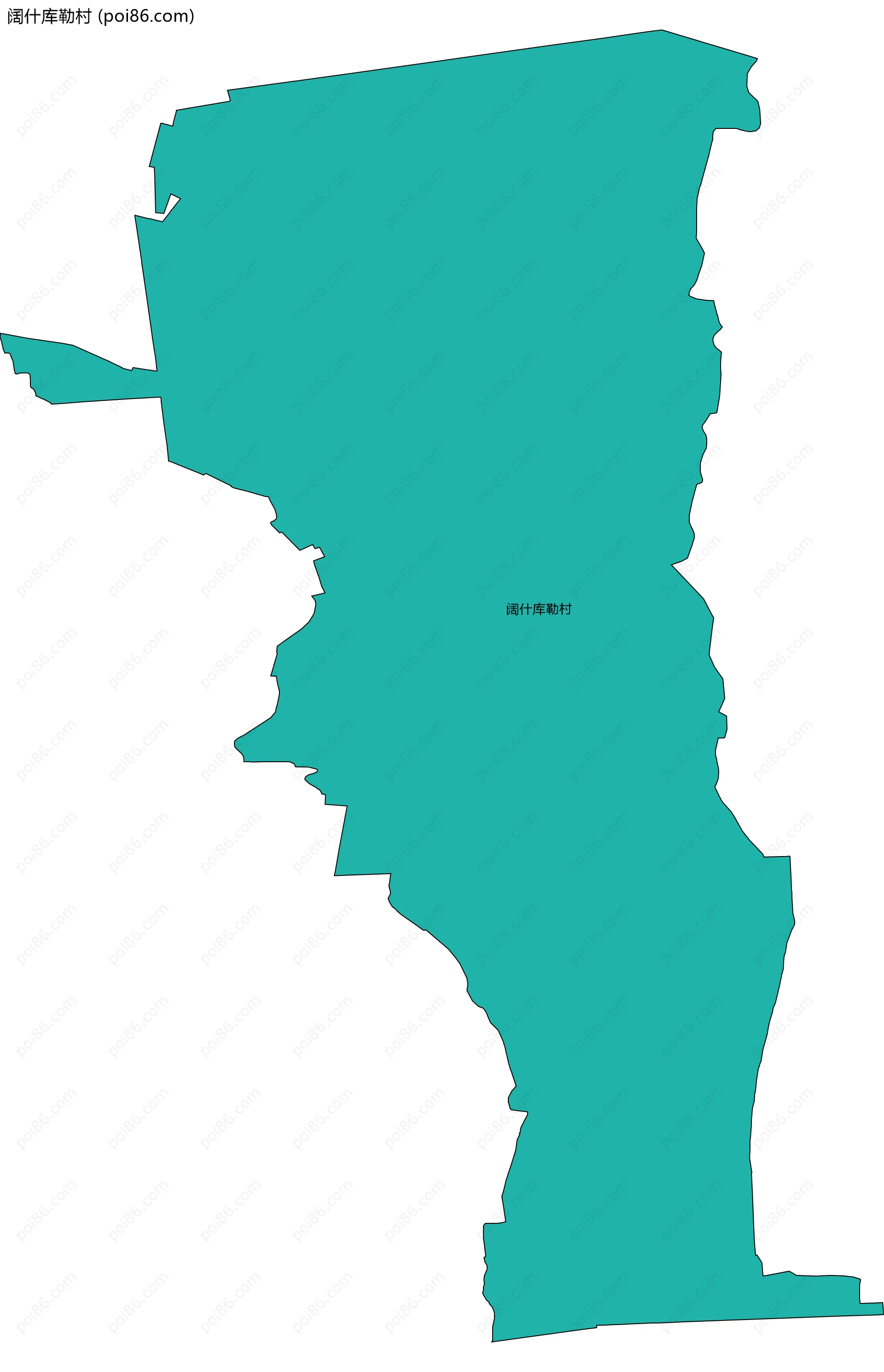 阔什库勒村边界地图