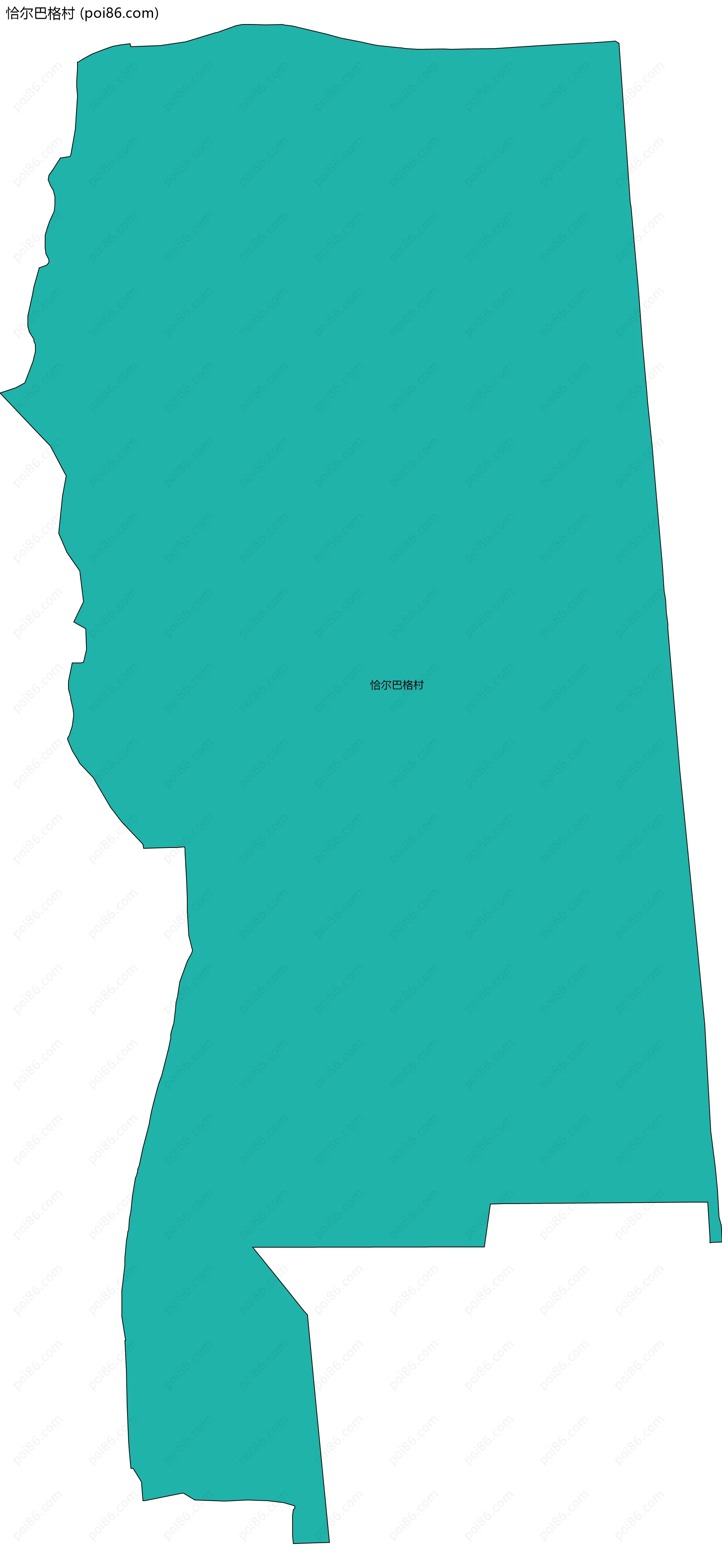 恰尔巴格村边界地图