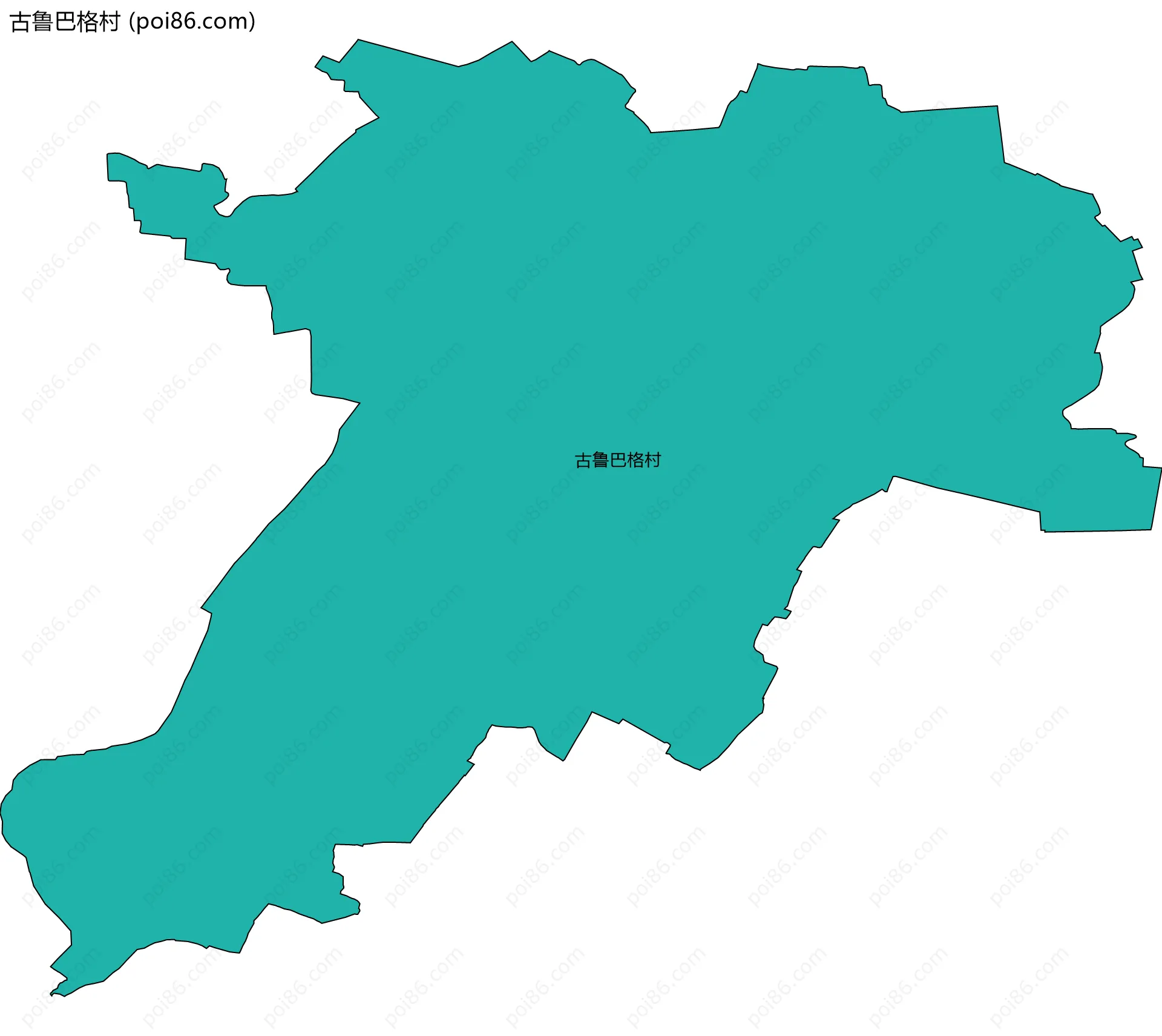 古鲁巴格村边界地图