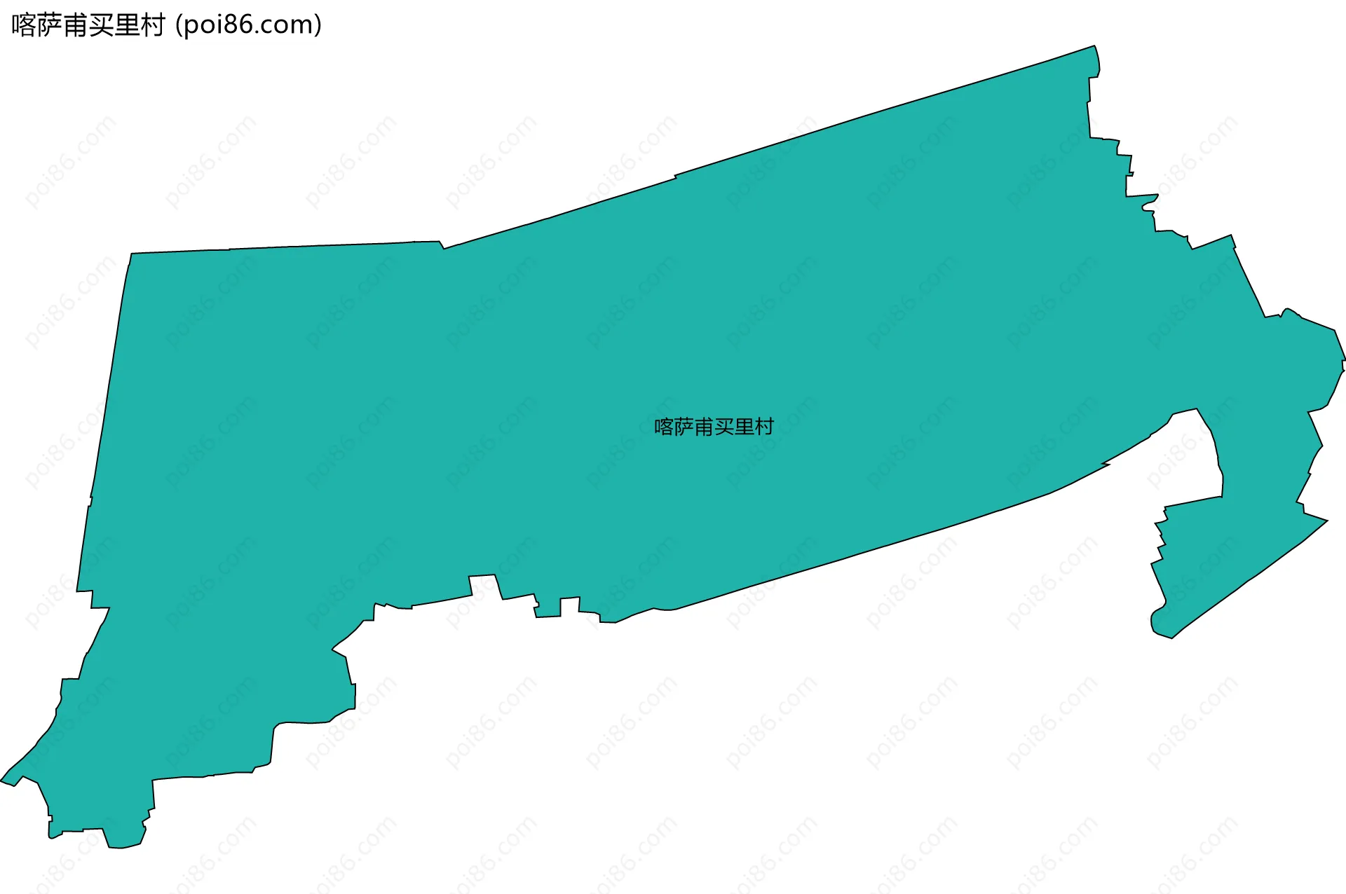 喀萨甫买里村边界地图