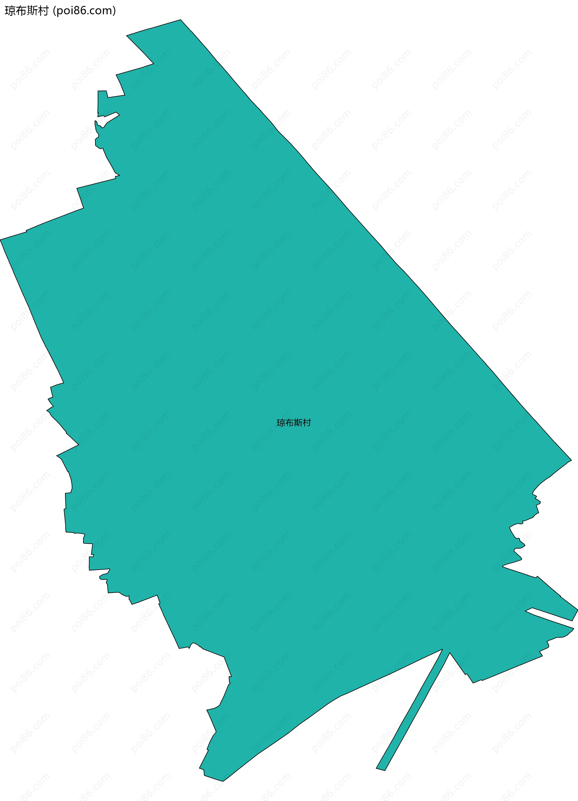 琼布斯村边界地图
