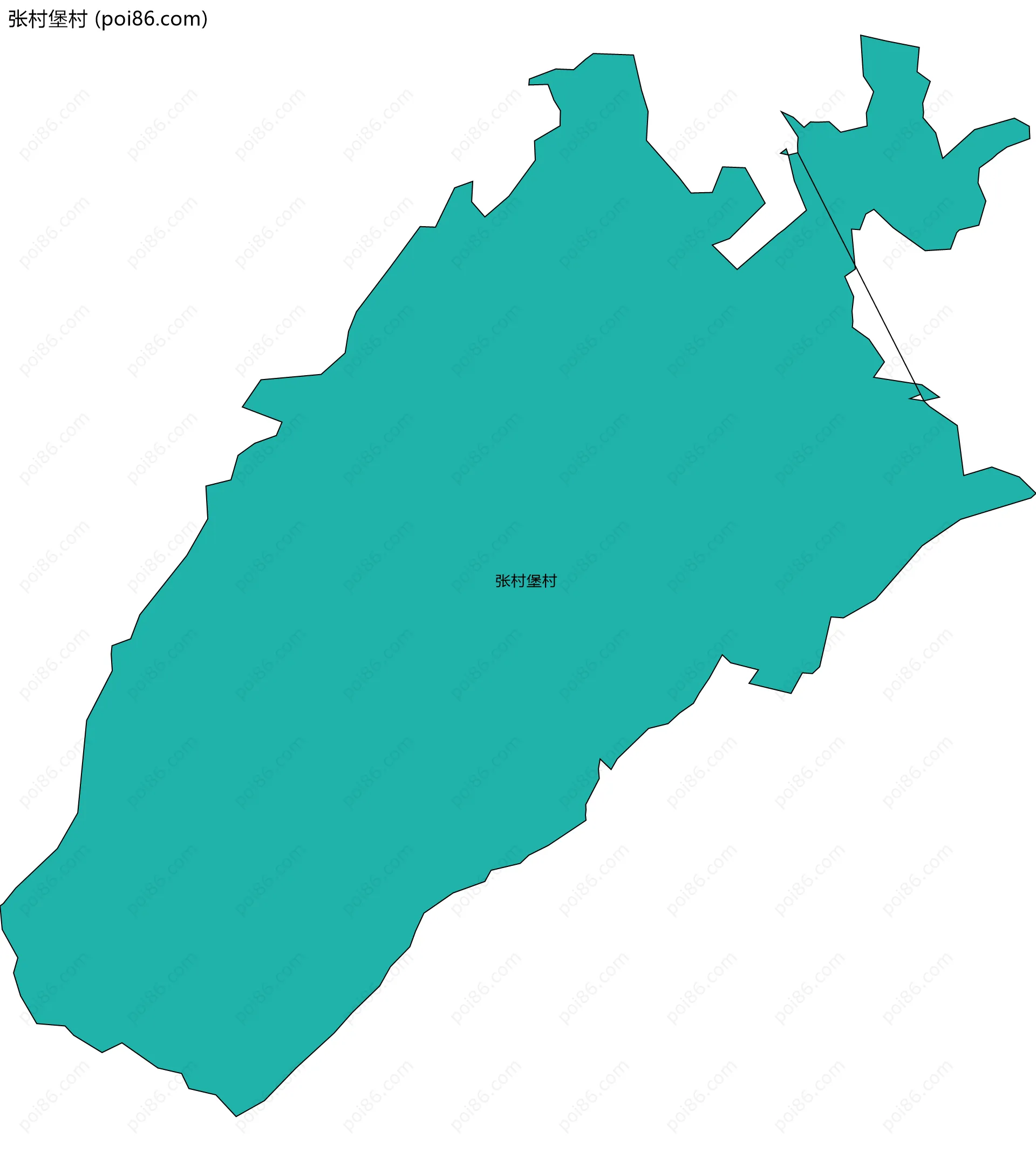 张村堡村边界地图