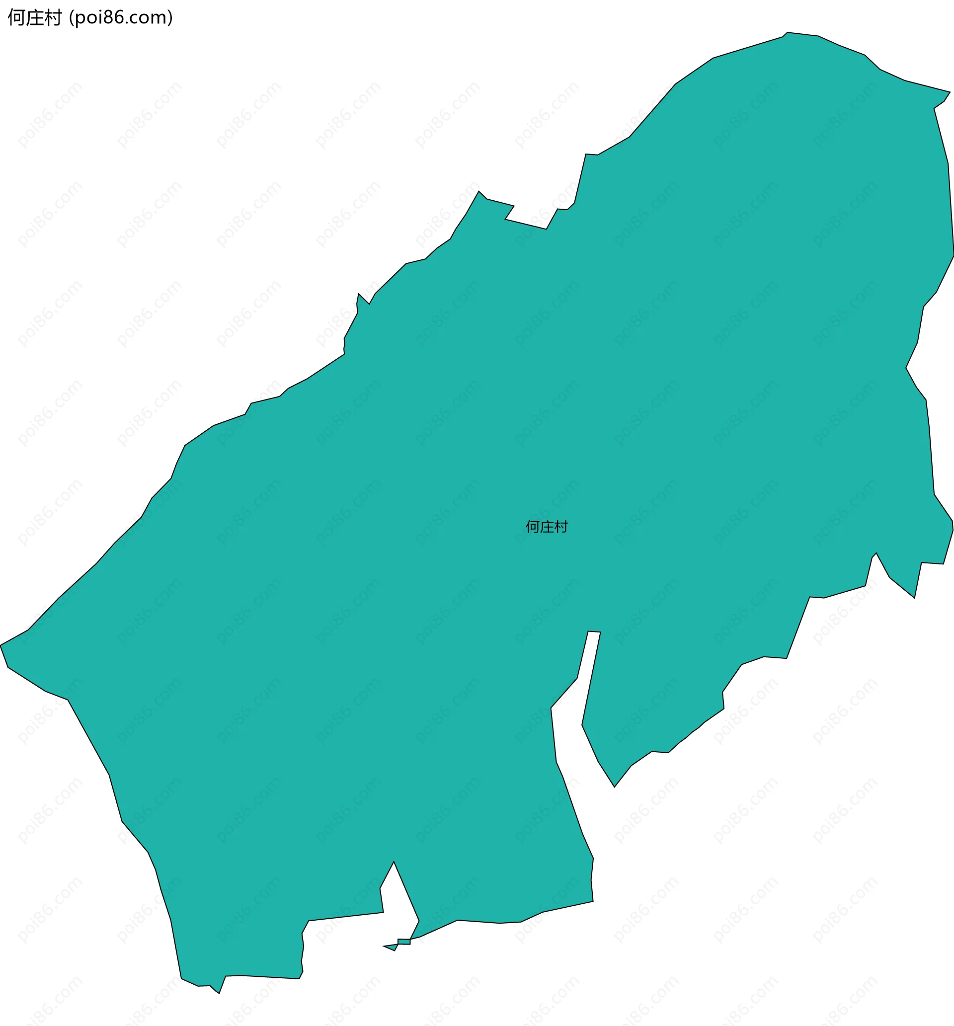 何庄村边界地图