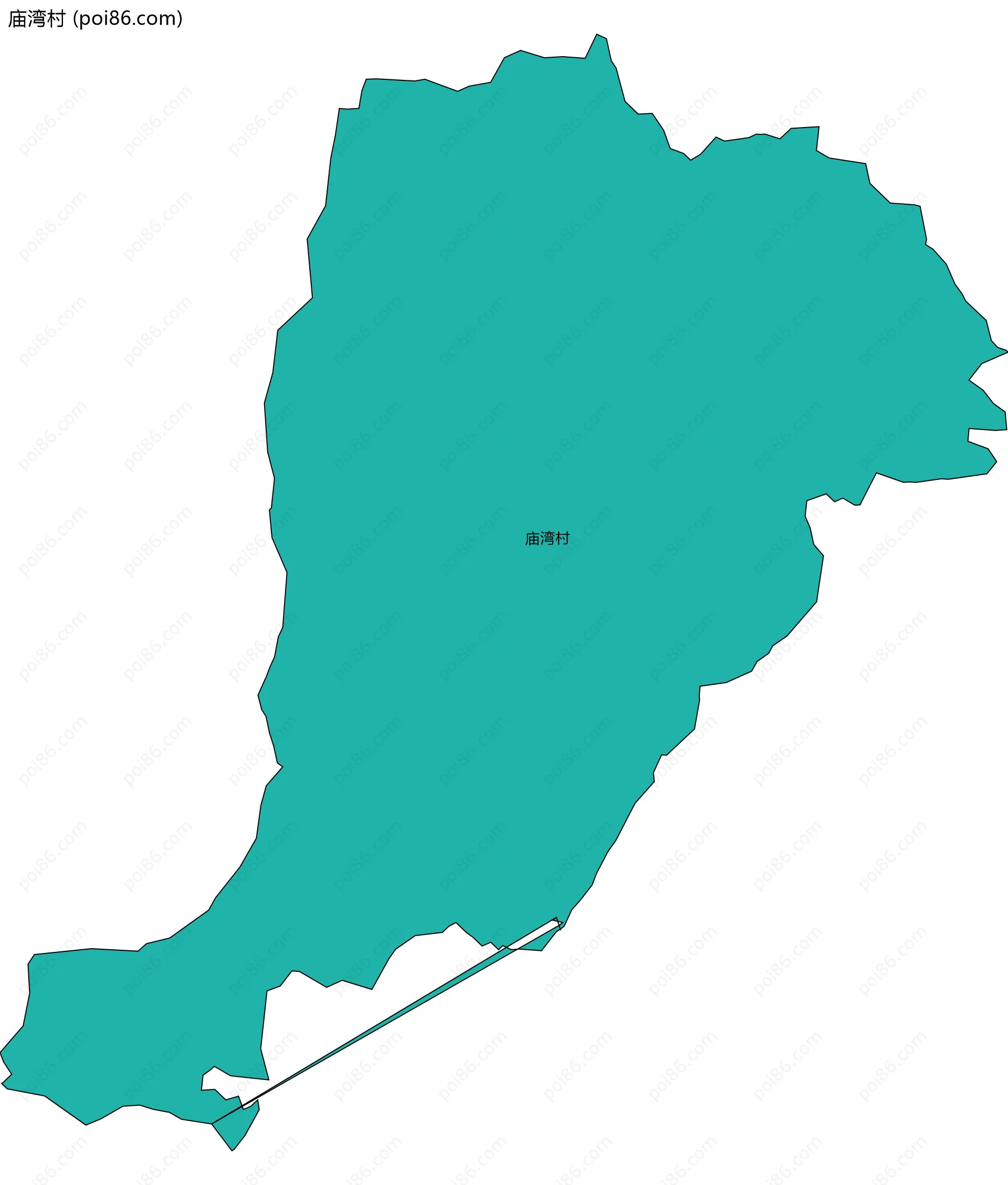 庙湾村边界地图