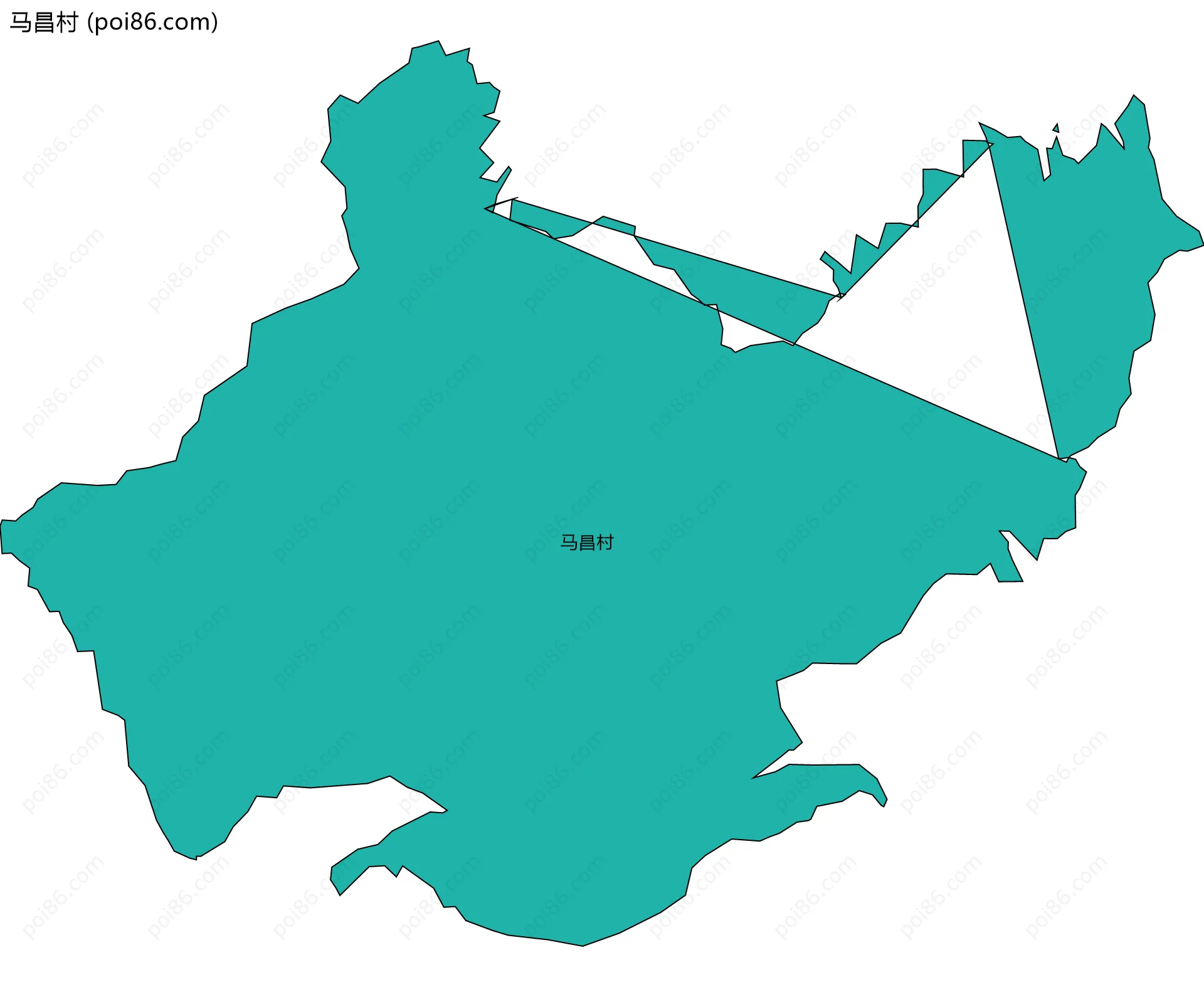 马昌村边界地图