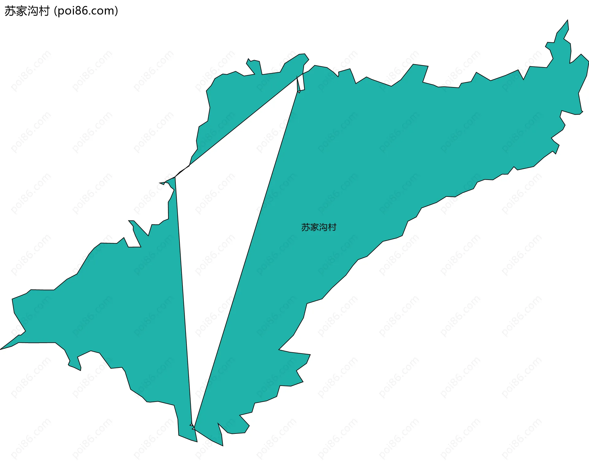 苏家沟村边界地图