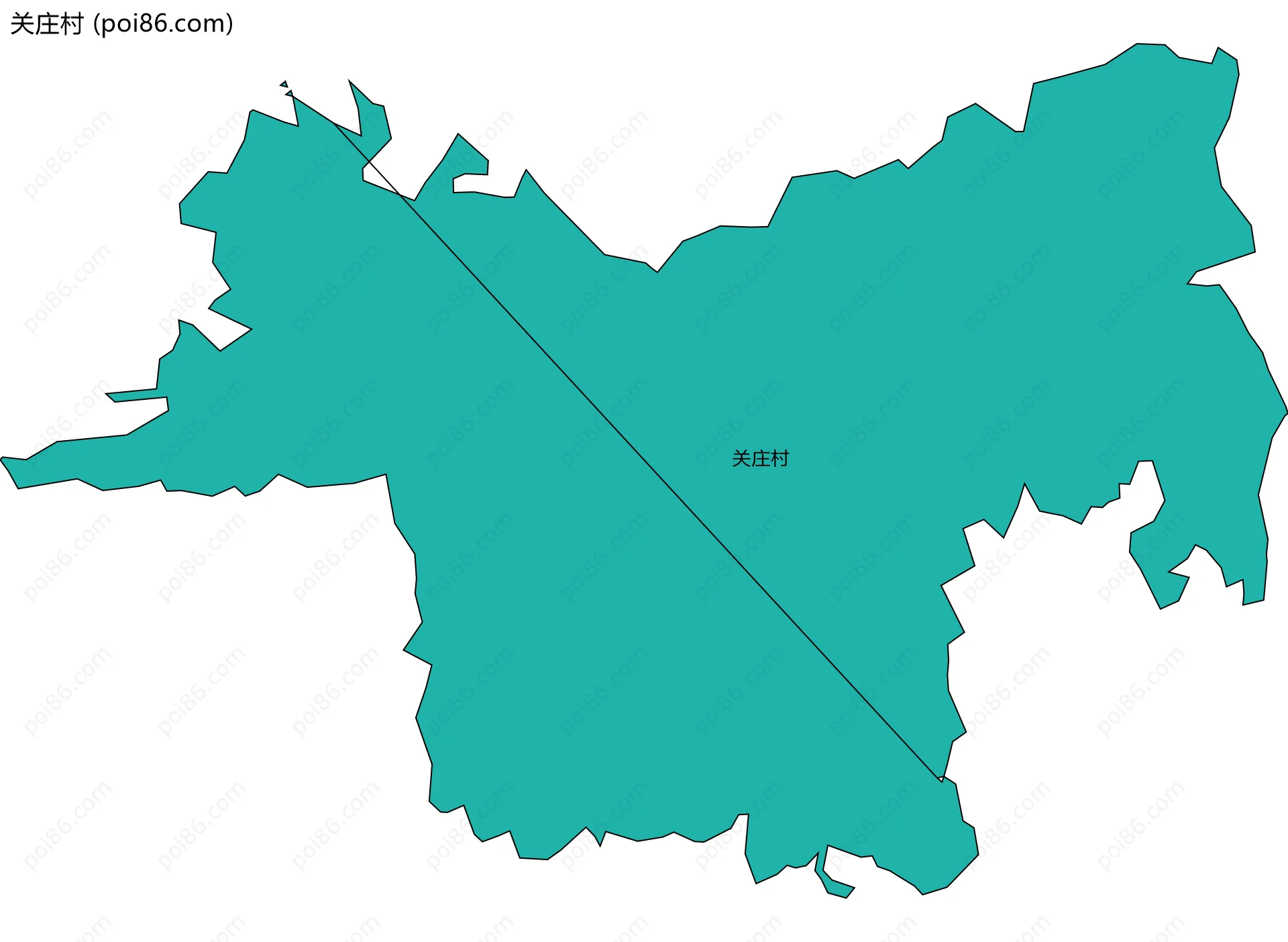 关庄村边界地图