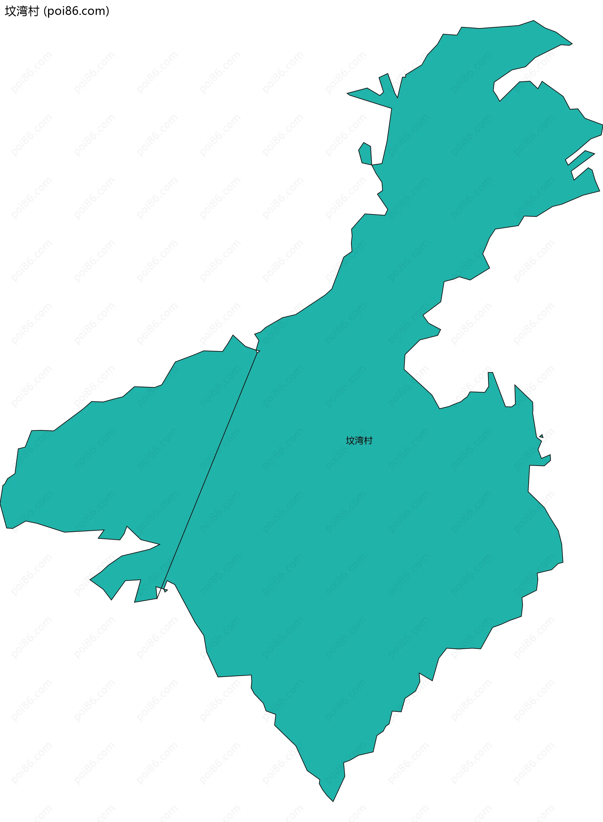 坟湾村边界地图