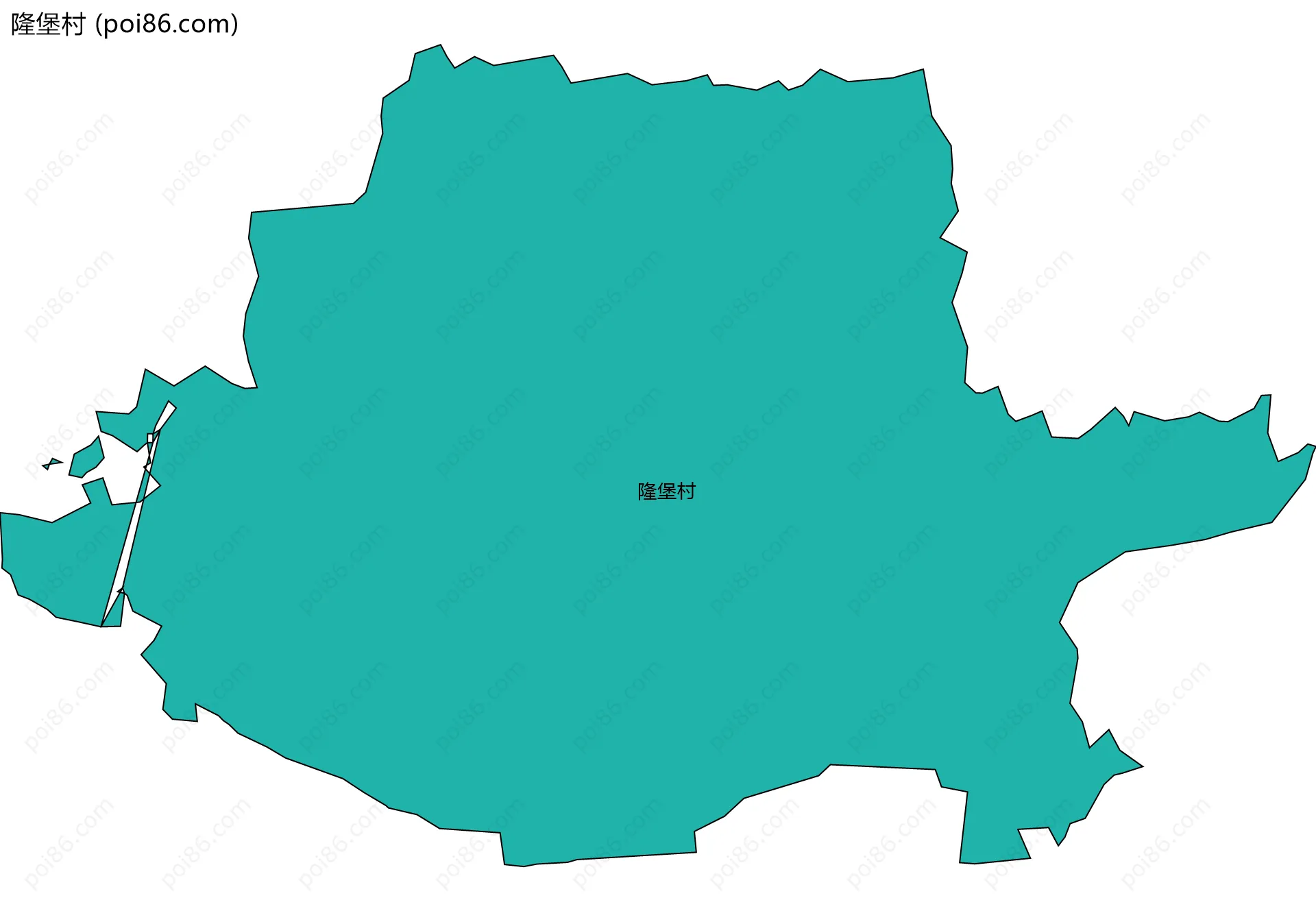 隆堡村边界地图