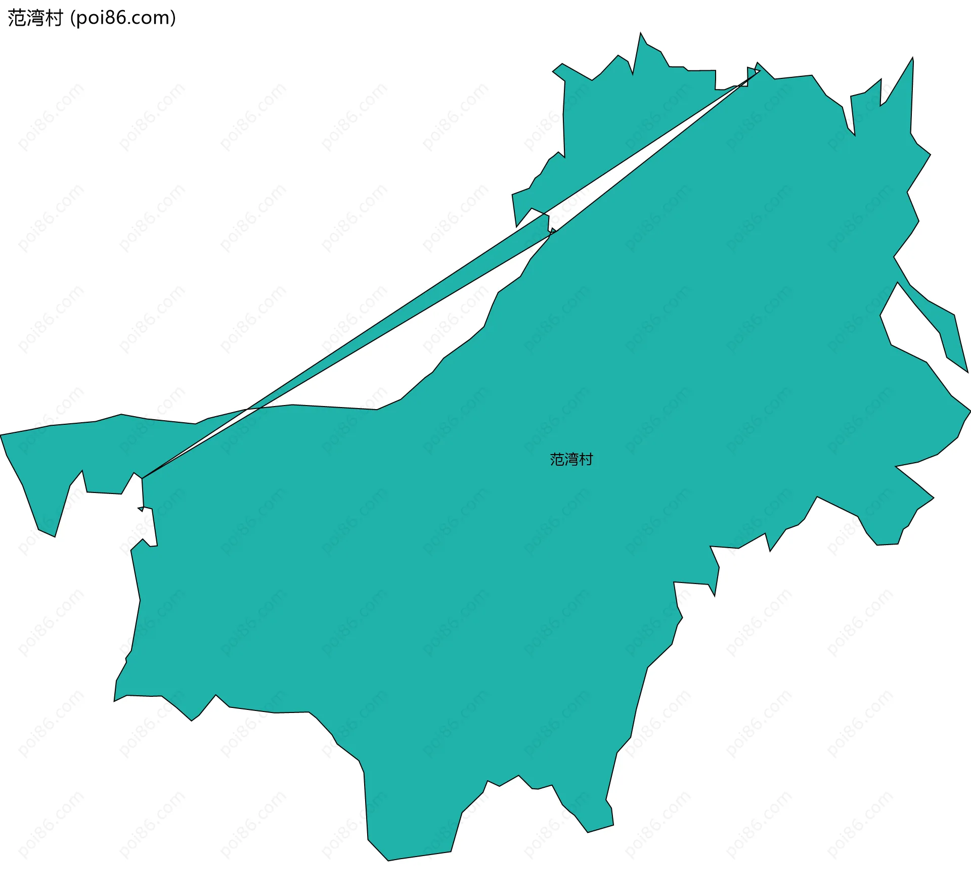 范湾村边界地图